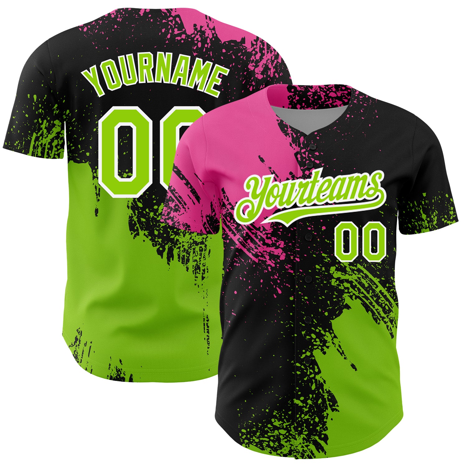 Baseball Apparel Lime Green And Black Baseball Jersey Round Rock