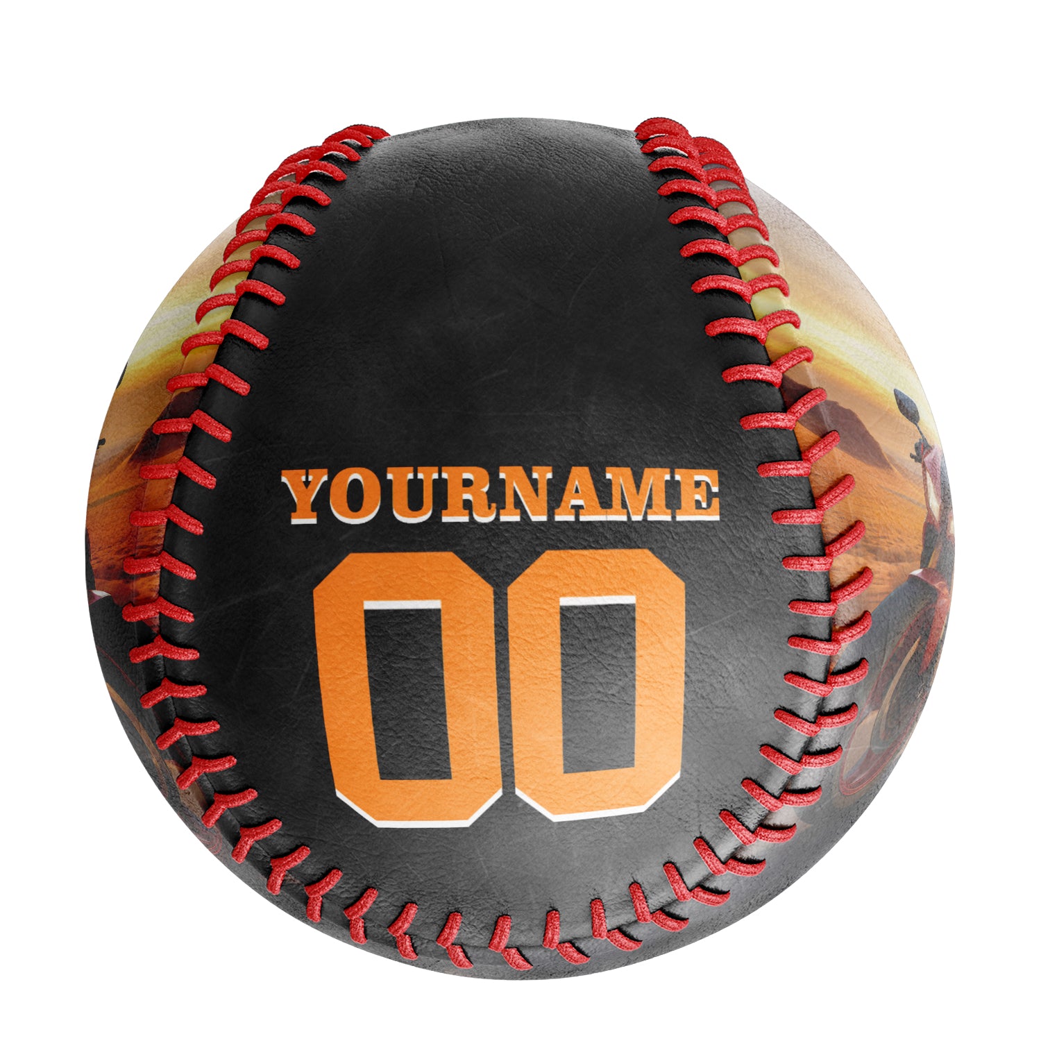 Personalized Black Skull California Motorcycle Club Photo Baseballs