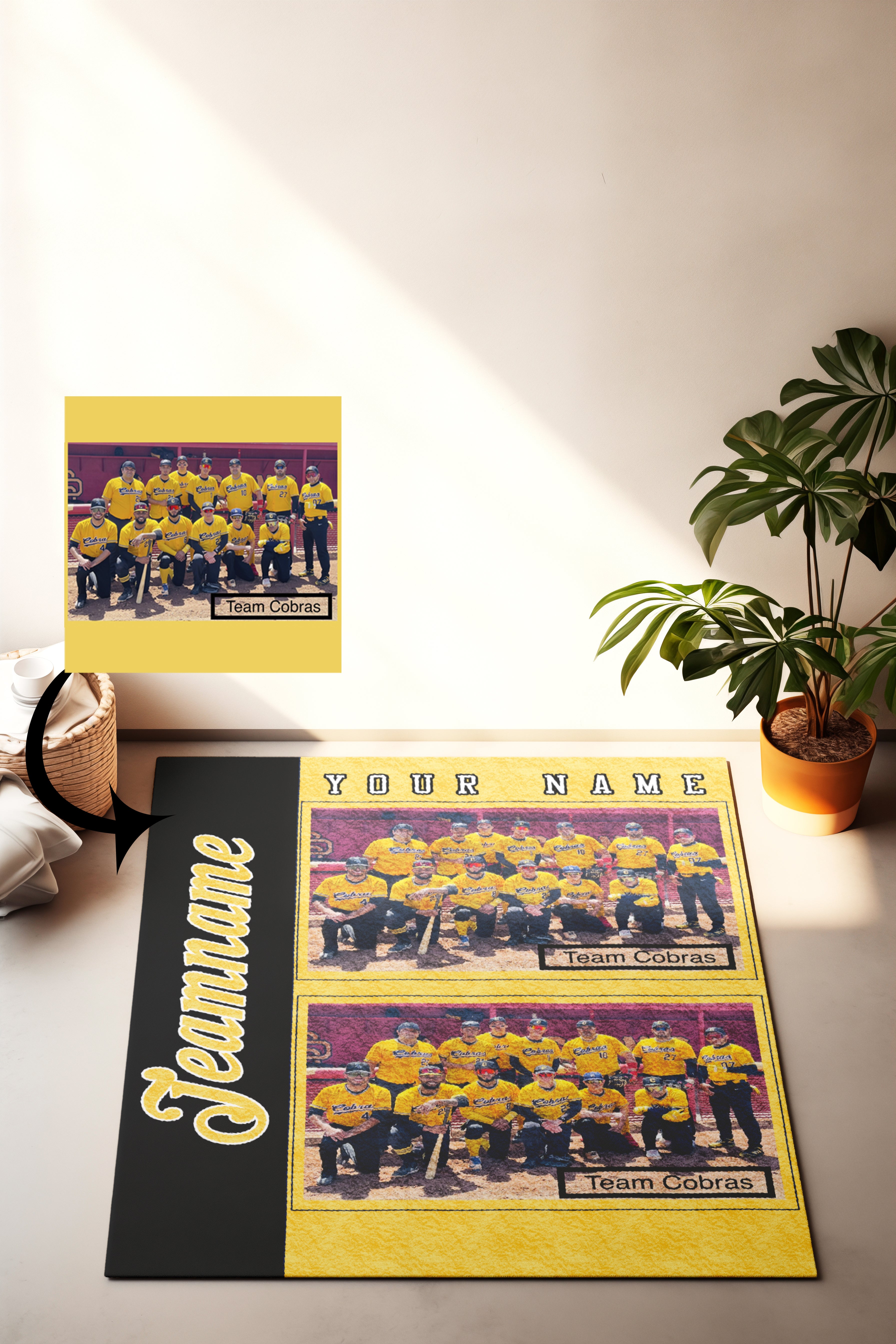 Personalized Team Name Photo carpet