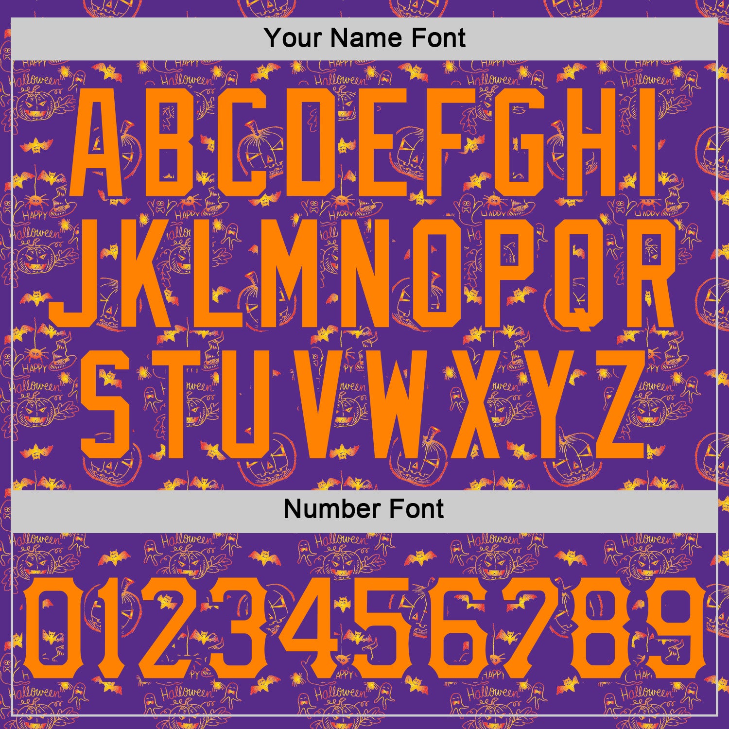 Custom Purple Bay Orange 3D Halloween Pumpkin Bat Doodle Party Costume Ideas Sports Pullover Sweatshirt Hoodie