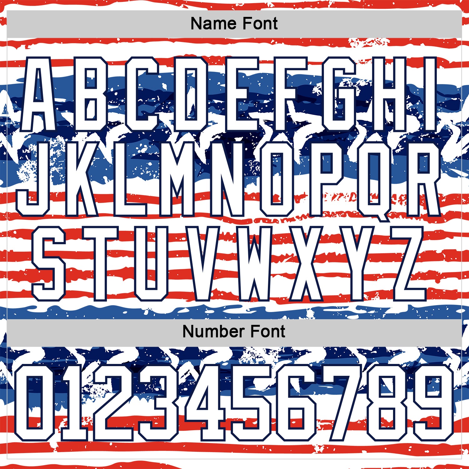 Custom White Red-Navy American Flag Painted Hockey Lace Neck Jersey