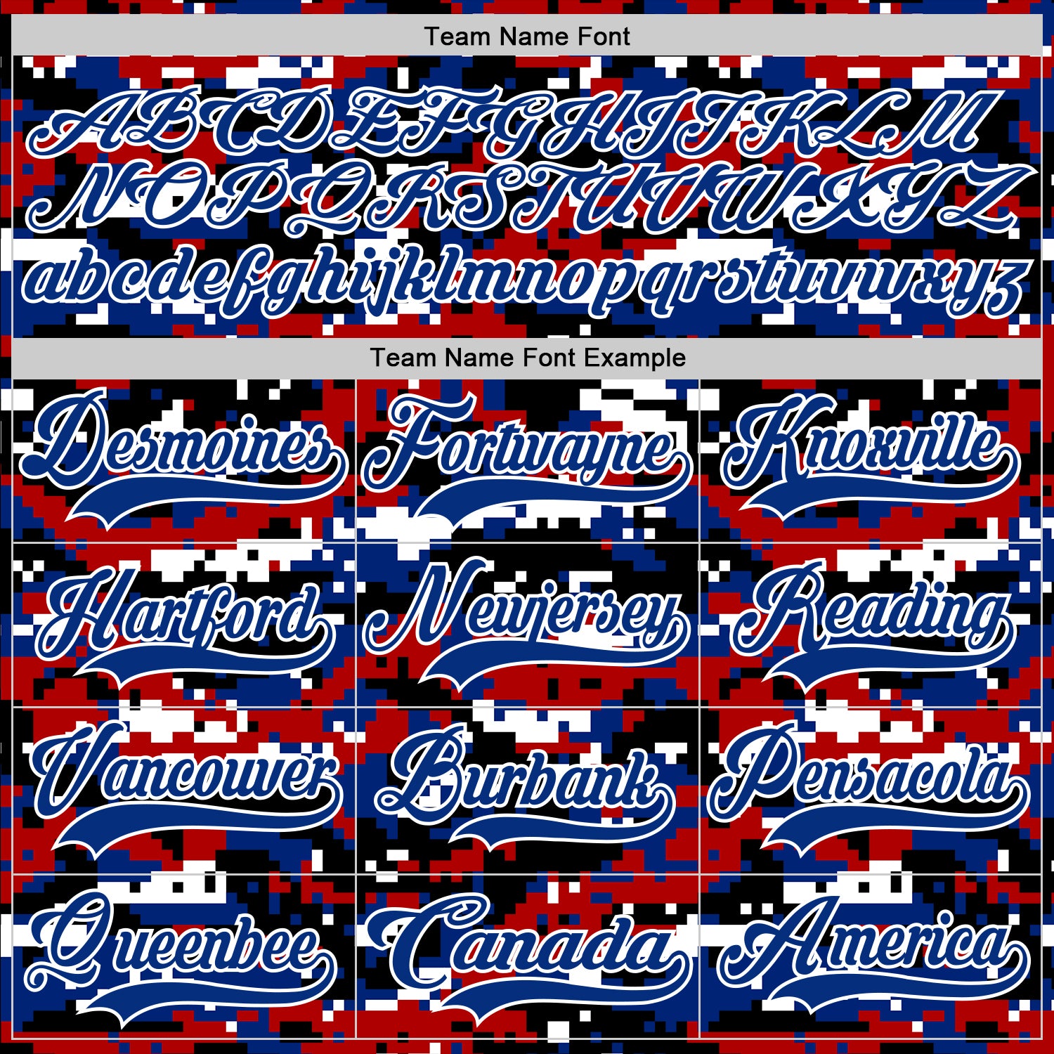 Custom Camo Royal Black-White American Flag Digital Camouflage Hockey Lace Neck Jersey