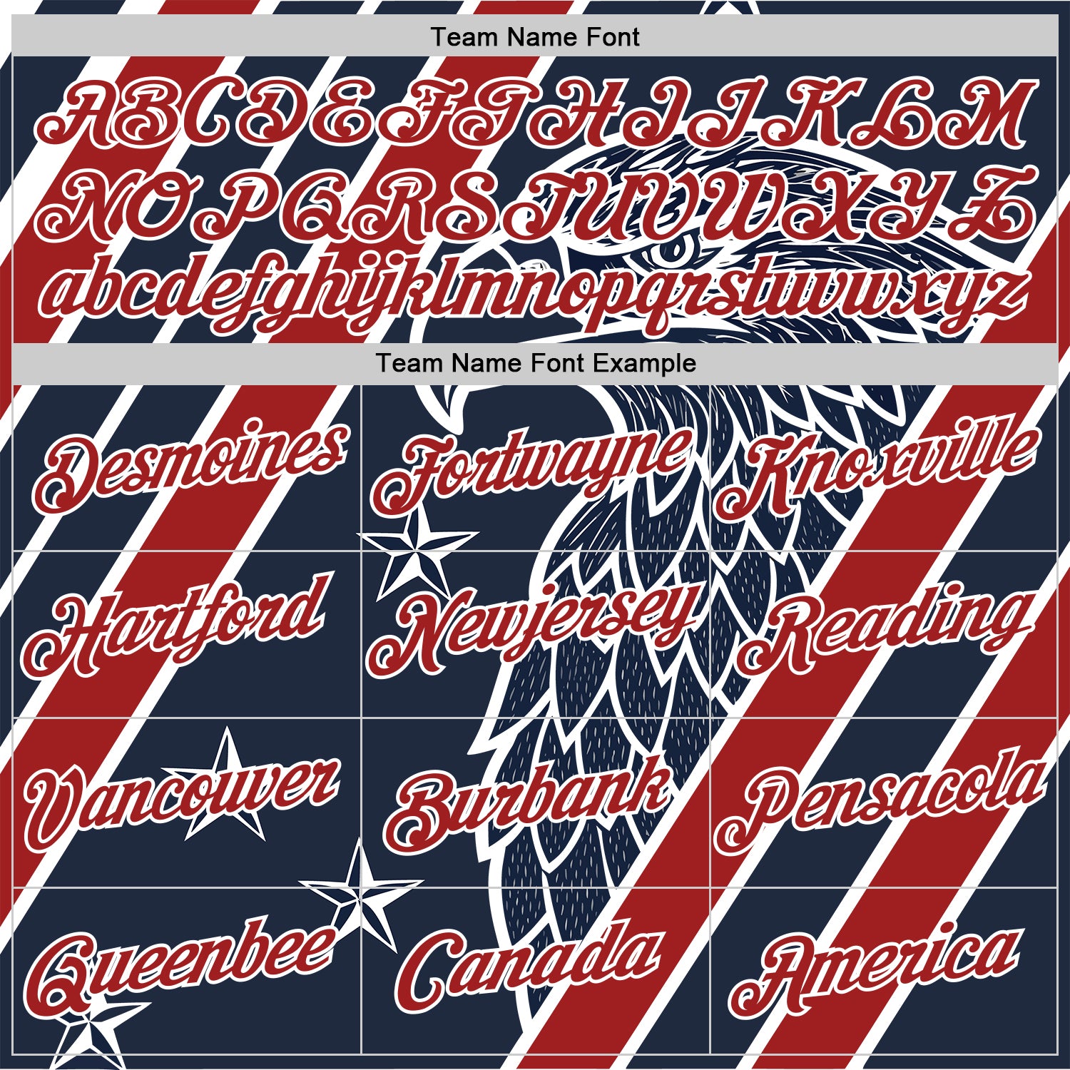 Custom Blue Red-White USA Flag Eagle And Star Performance T-Shirt