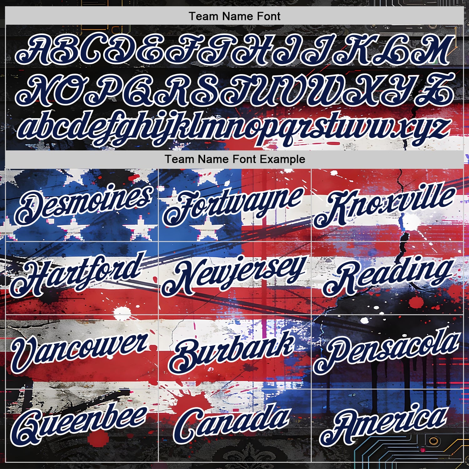 Custom Red Navy Blue Black-White USA Flag Splash Performance T-Shirt