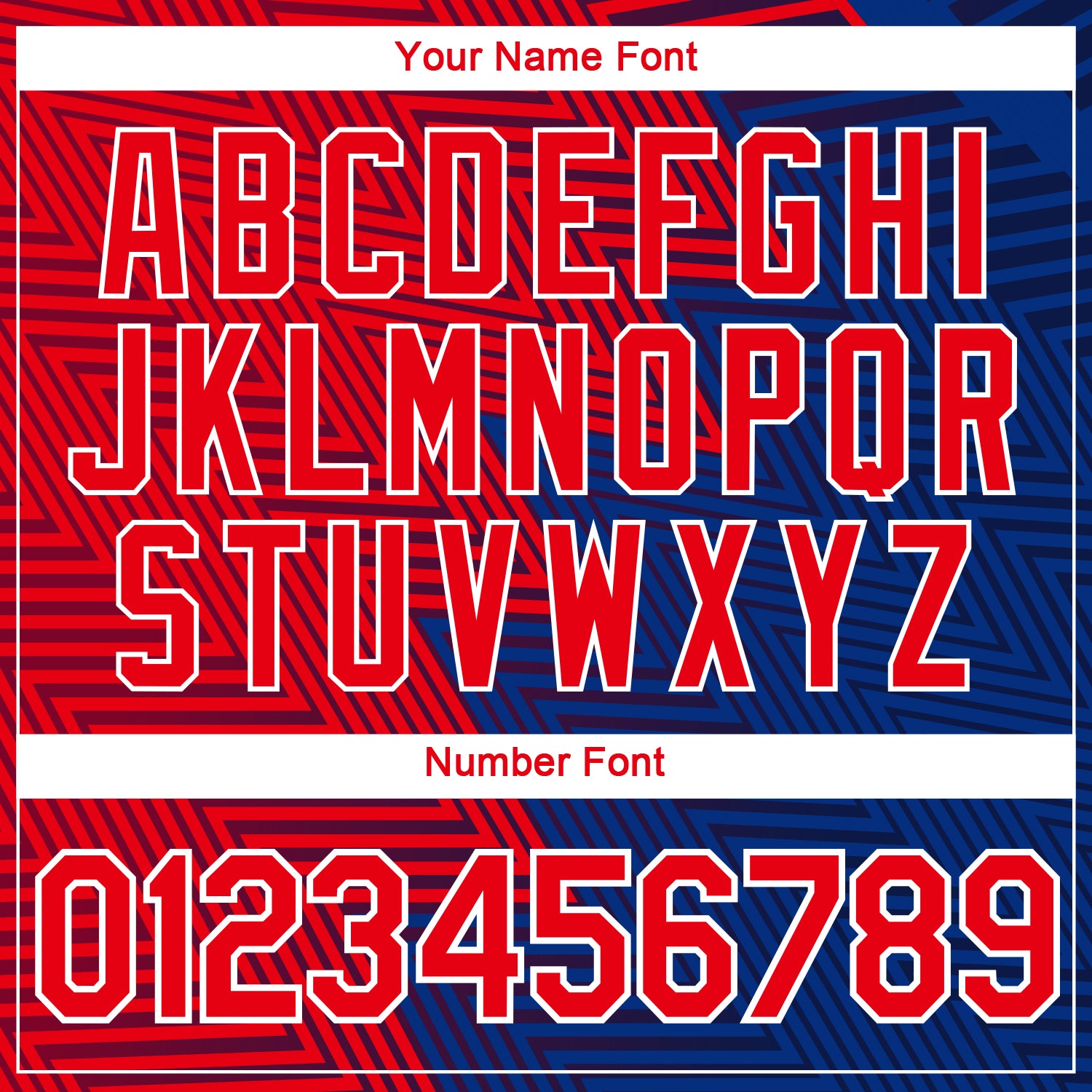 Custom Fire Red Blue-White 3D Pattern Zigzag Lineal Performance T-Shirt