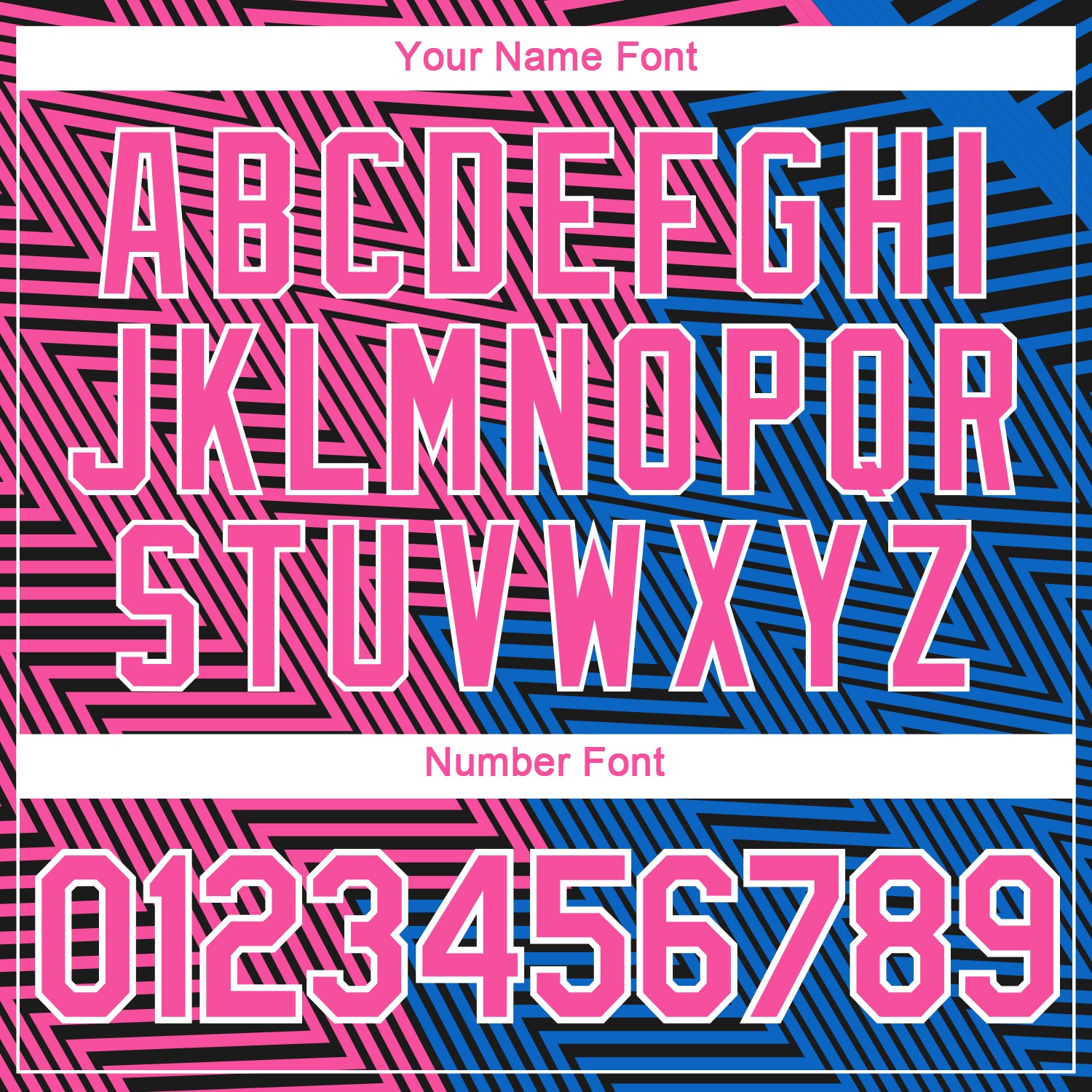 Custom Pink Sky Blue-Black 3D Pattern Zigzag Lineal Performance T-Shirt