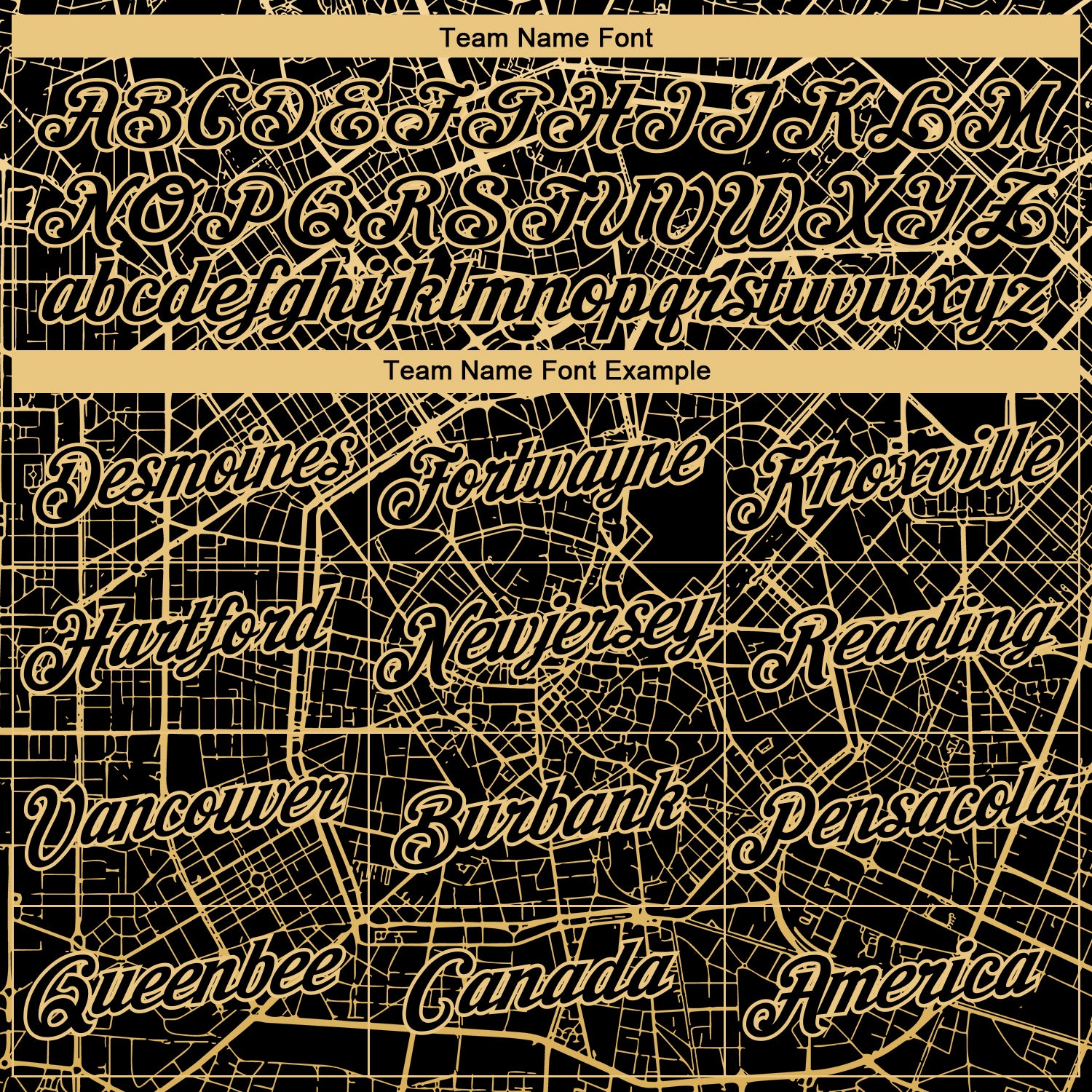 Custom Black-City Cream 3D Pattern City Street Map Urban Grid Performance T-Shirt