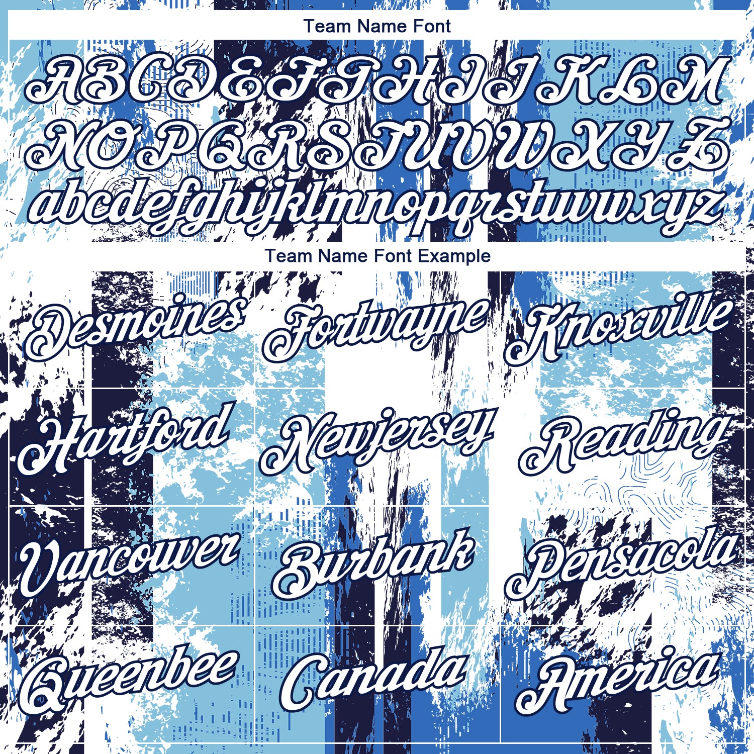 Custom Navy White Sky Blue-Light Blue 3D Pattern Concept Grunge Fantasy Performance T-Shirt