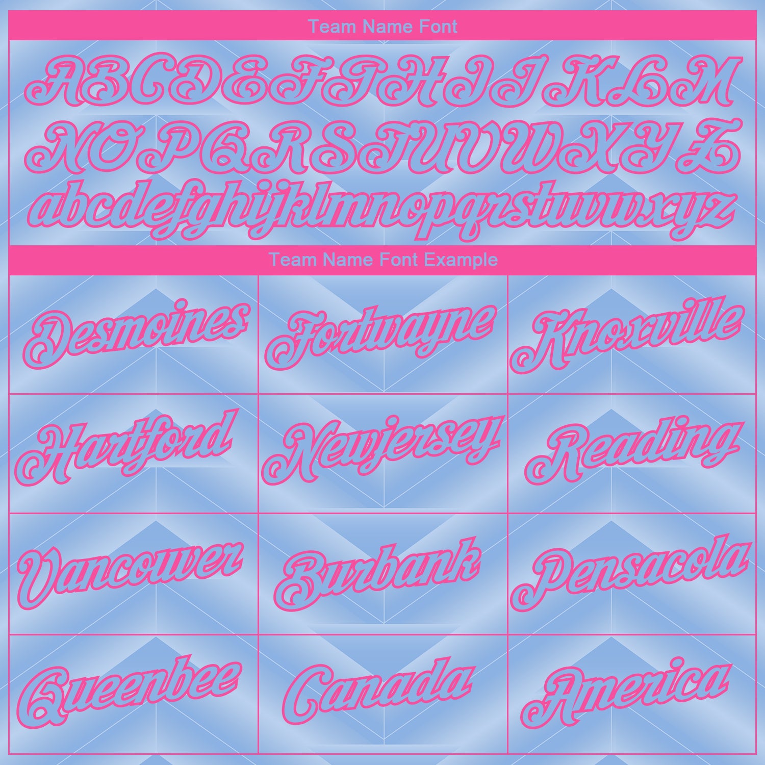 Custom Light Blue-Pink 3D Pattern Geometric Chevron Texture Performance T-Shirt