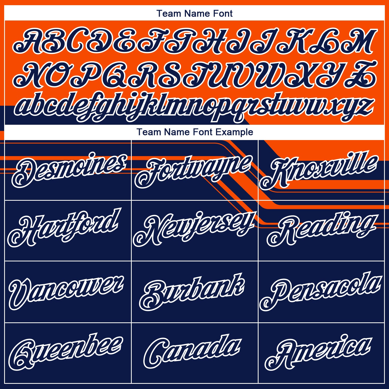 Custom Orange Navy-White 3D Pattern Varsity Style Retro Stripe Performance T-Shirt