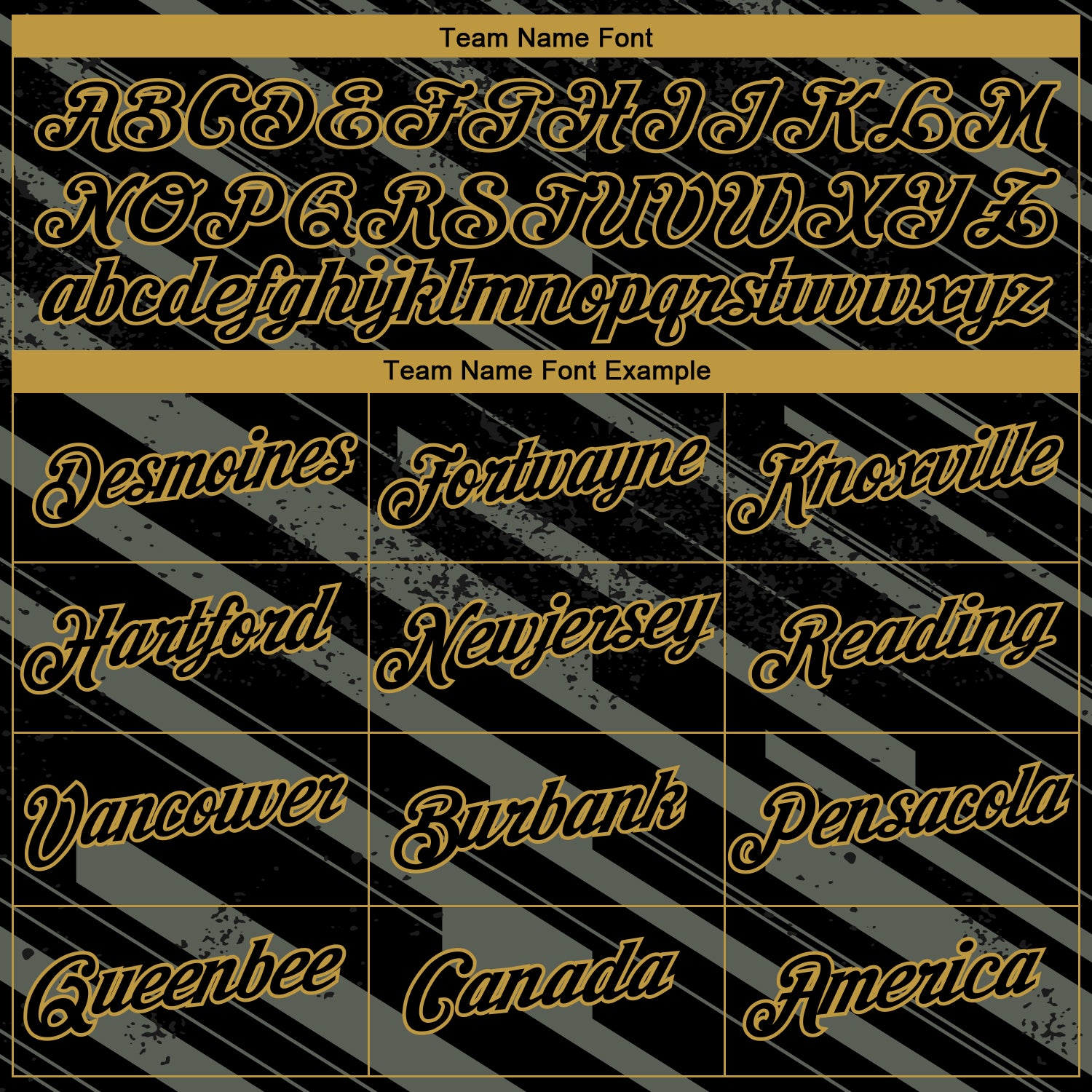 Custom Black Steel Gray-Old Gold 3D Pattern Diagonal Stripe Speed Line Performance T-Shirt