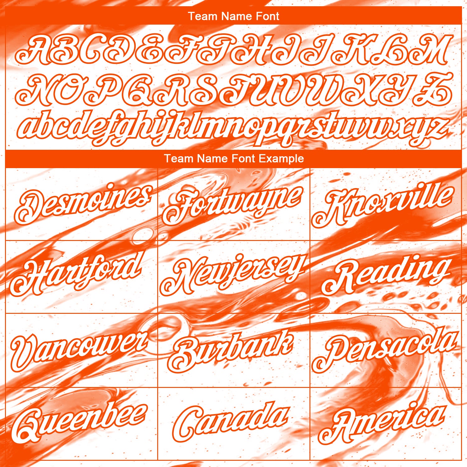 Custom White-Orange 3D Pattern Lava Splash Ink Wash Performance T-Shirt