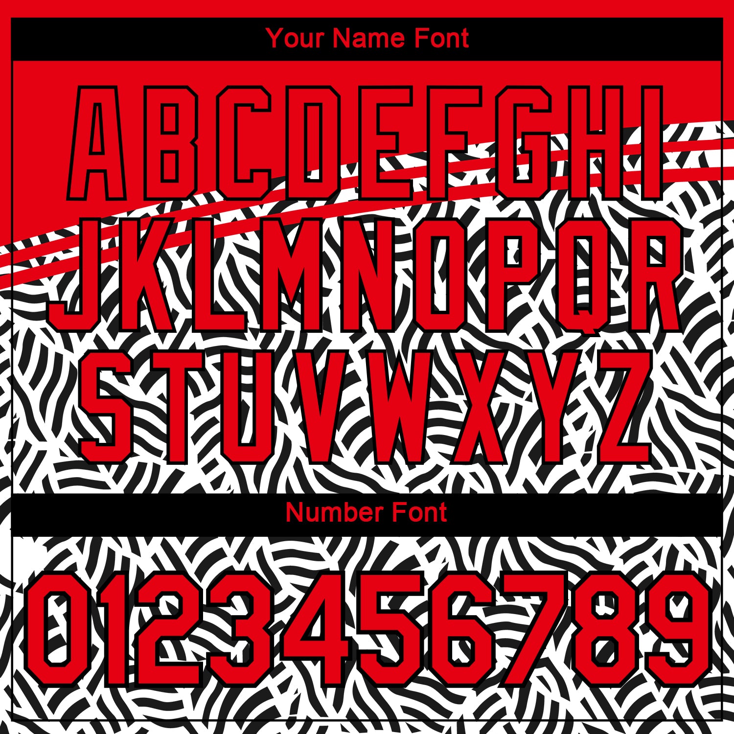 Custom Fire Red Black-White 3D Pattern Azteca Performance T-Shirt