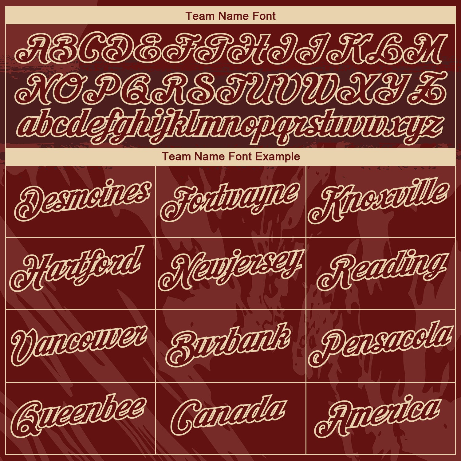 Custom Burgundy-City Cream 3D Pattern Tonal Brush Subtle Grunge Performance T-Shirt