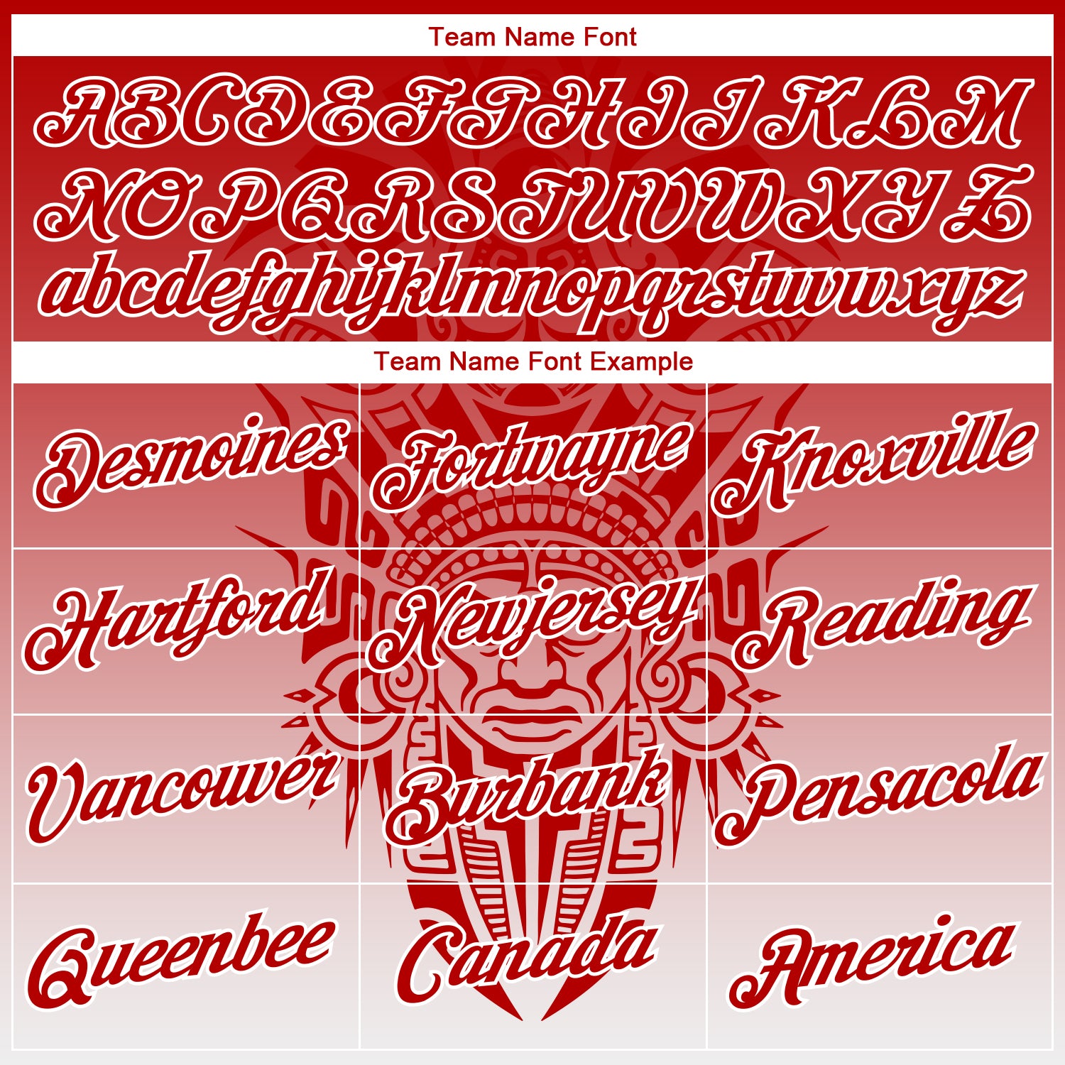 Custom Red-White 3D Pattern Azteca Degrade Effect Performance T-Shirt