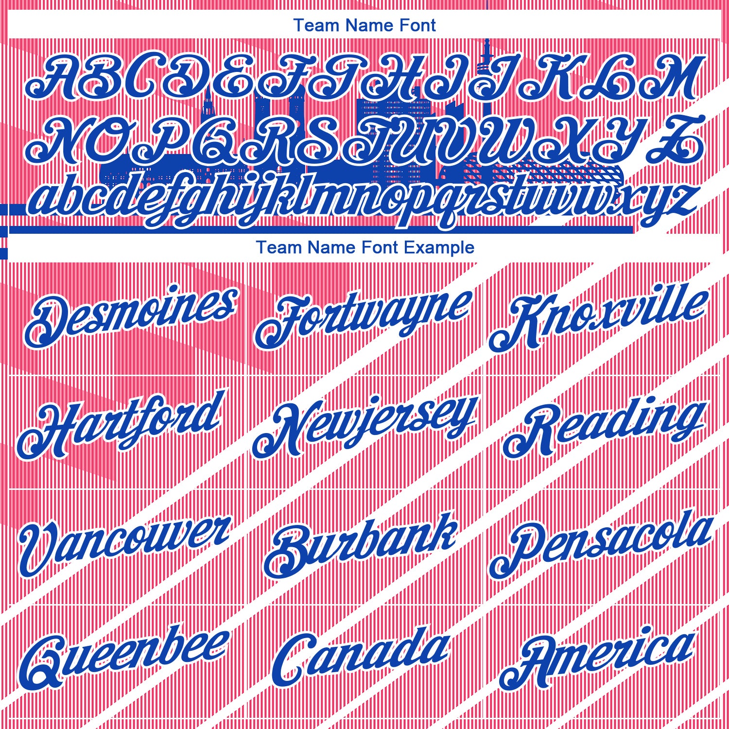 Custom Neon Pink Thunder Blue-White 3D Pattern Munich Skyline Diagonal Stripe Performance T-Shirt