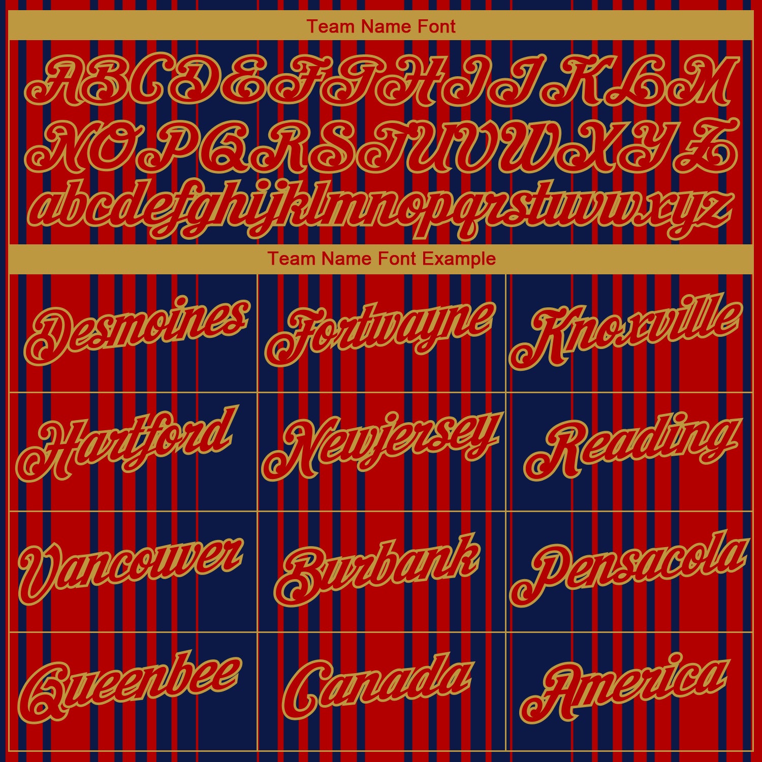 Custom Navy Red-Old Gold 3D Pattern Vertical Stripe Classic Performance T-Shirt