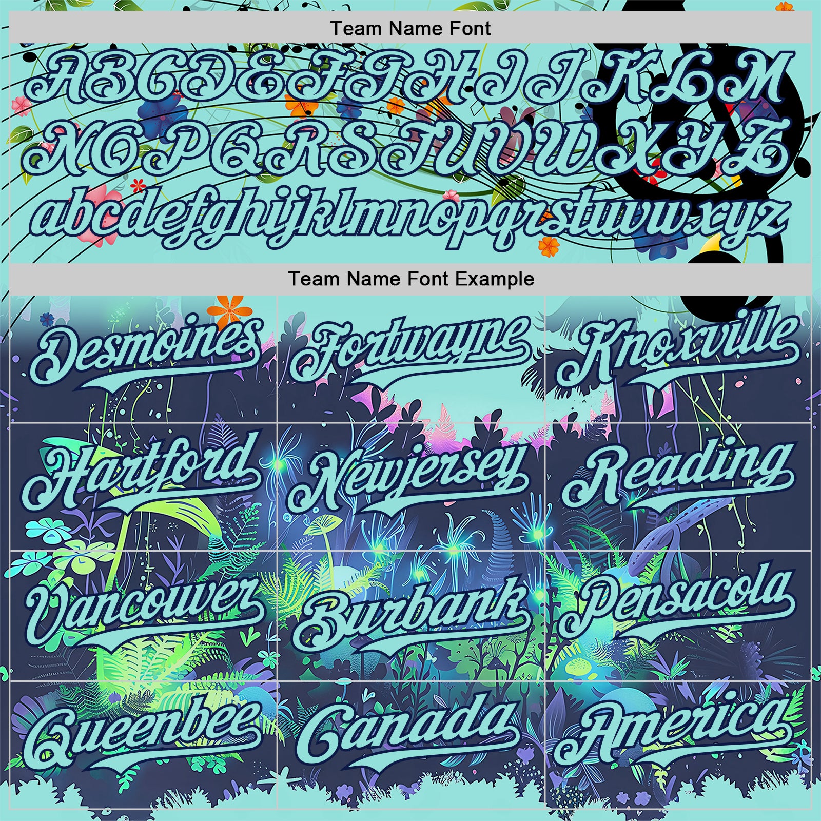 Custom Ice Blue-Navy Cyber Tropical Palm Trees Music Festival Authentic Baseball Jersey