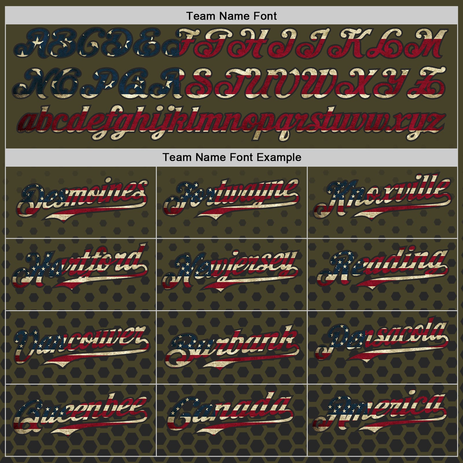 Custom Olive Vintage USA Flag-Black Geometric Hexagonal Dot Gradient Authentic Baseball Jersey