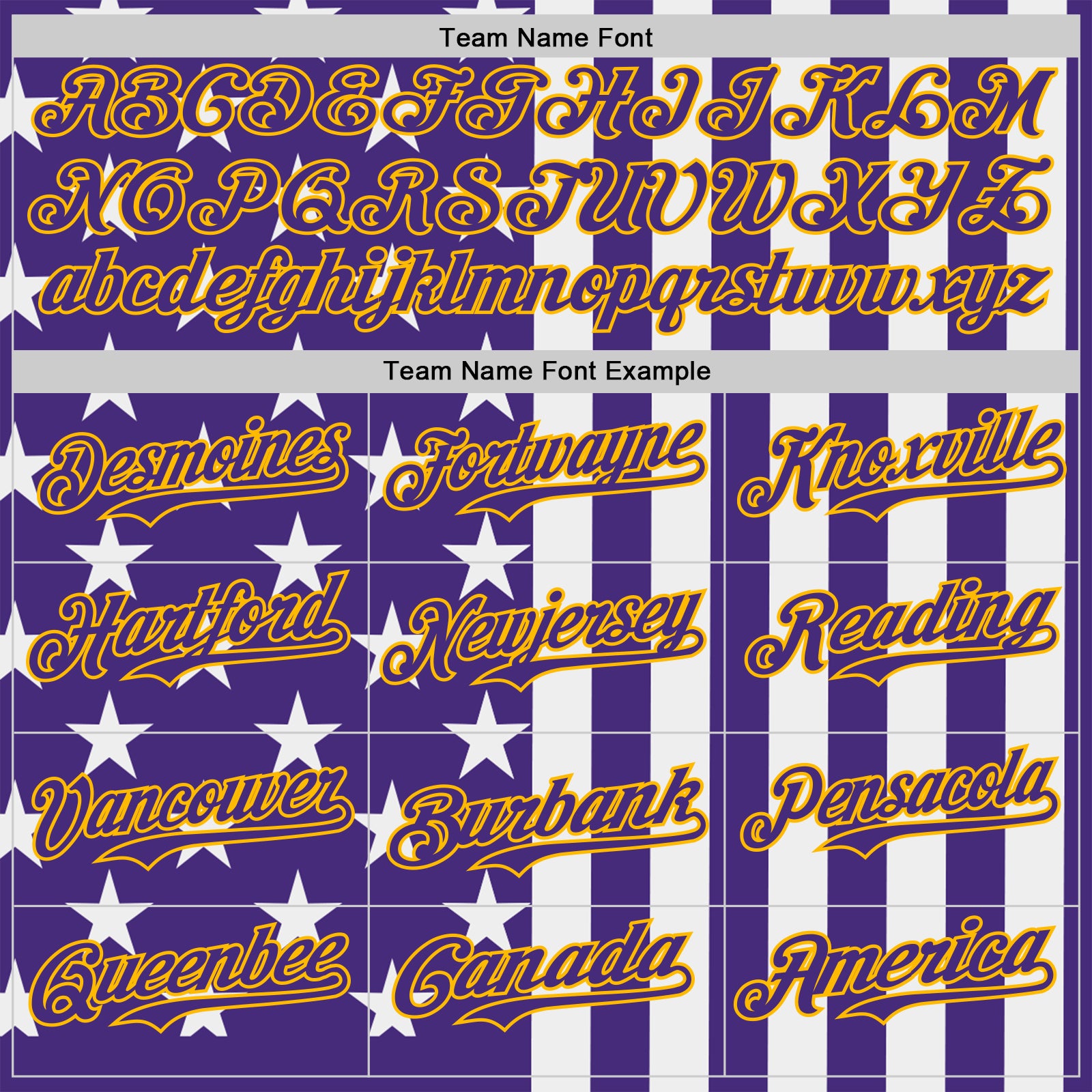 Custom Purple White-Gold USA Flag Patriotic Split Stars and Stripes Authentic Baseball Jersey