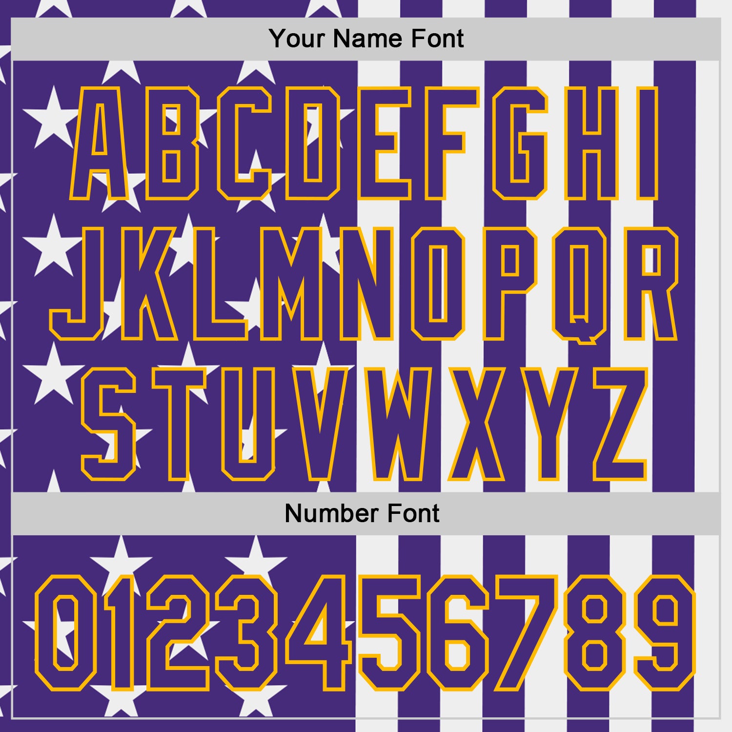 Custom Purple White-Gold USA Flag Patriotic Split Stars and Stripes Authentic Baseball Jersey