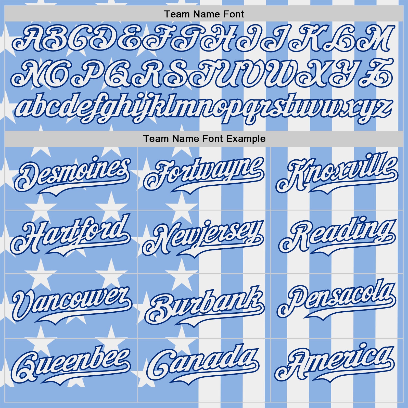 Custom Light Blue White-Royal USA Flag Patriotic Split Stars and Stripes Authentic Baseball Jersey