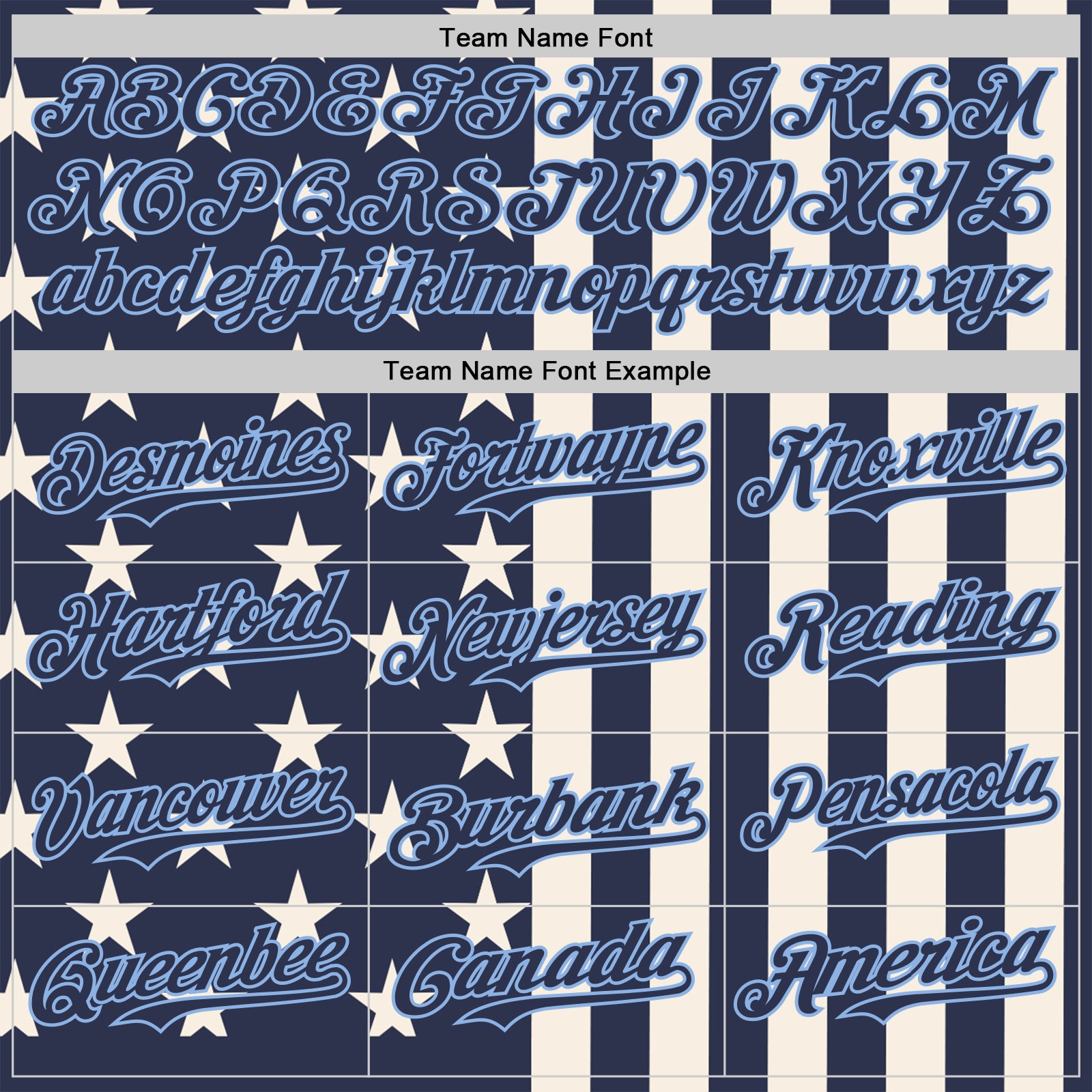 Custom Navy Cream-Light Blue USA Flag Patriotic Split Stars and Stripes Authentic Baseball Jersey