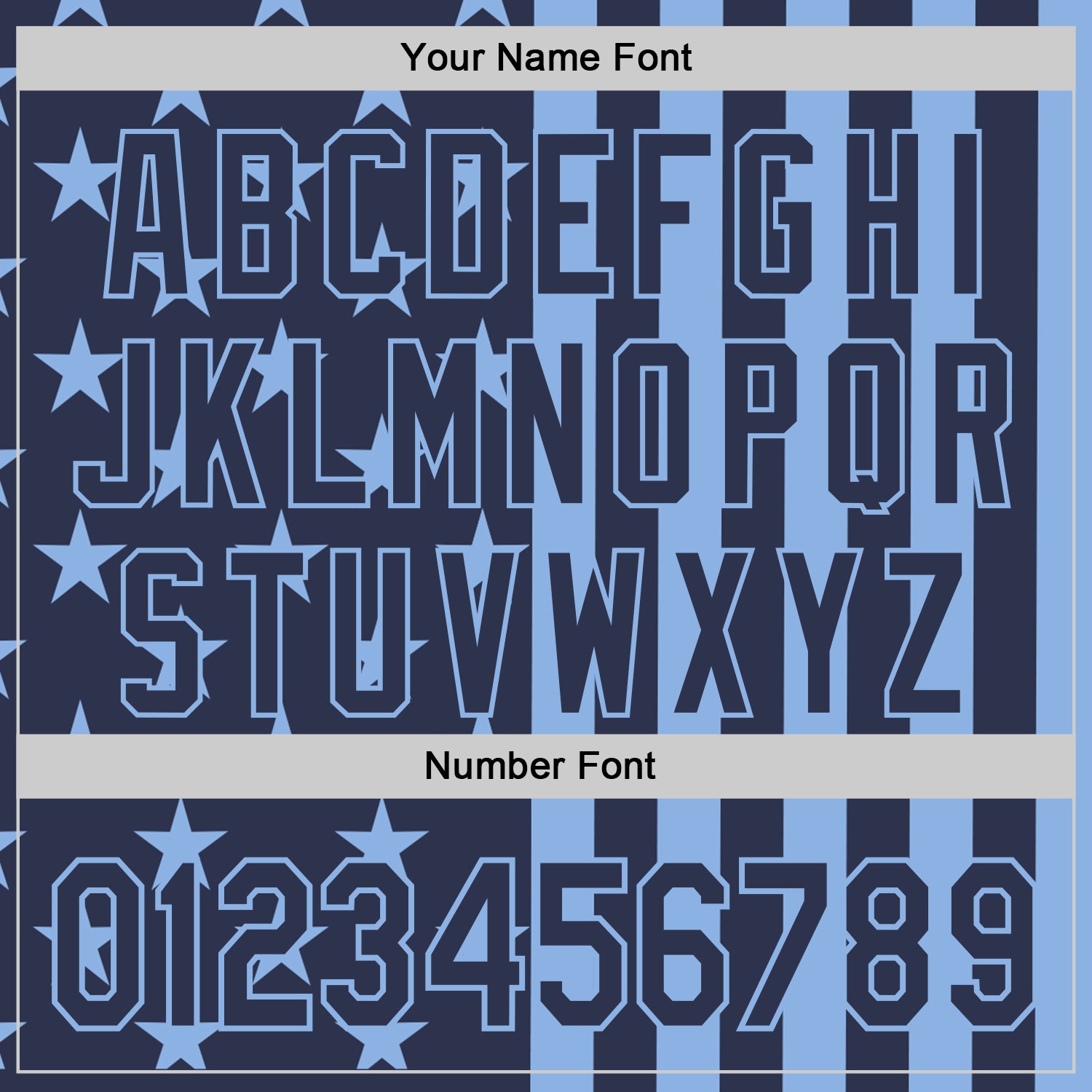 Custom Navy-Light Blue USA Flag Patriotic Split Stars and Stripes Authentic Baseball Jersey