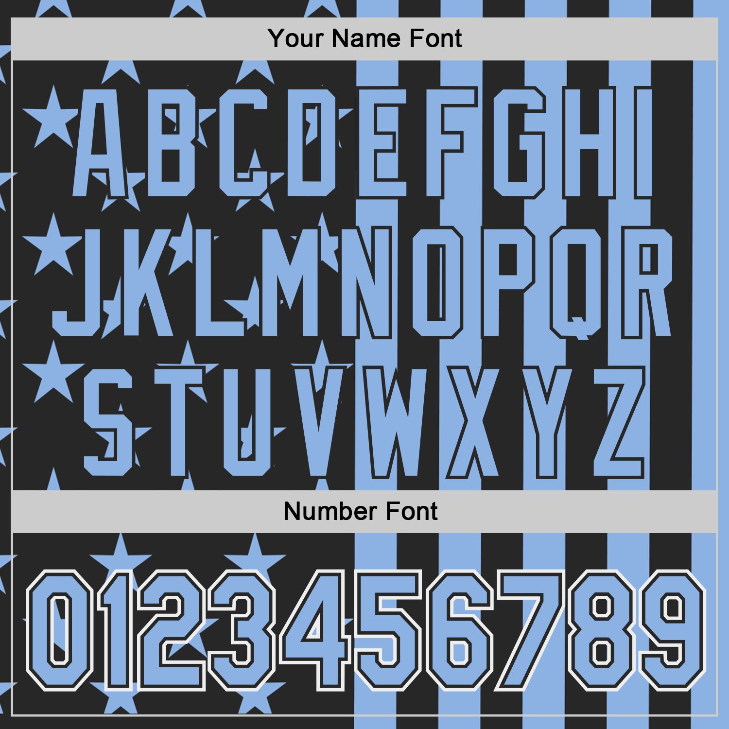 Custom Black Light Blue-White USA Flag Patriotic Split Stars and Stripes Authentic Baseball Jersey