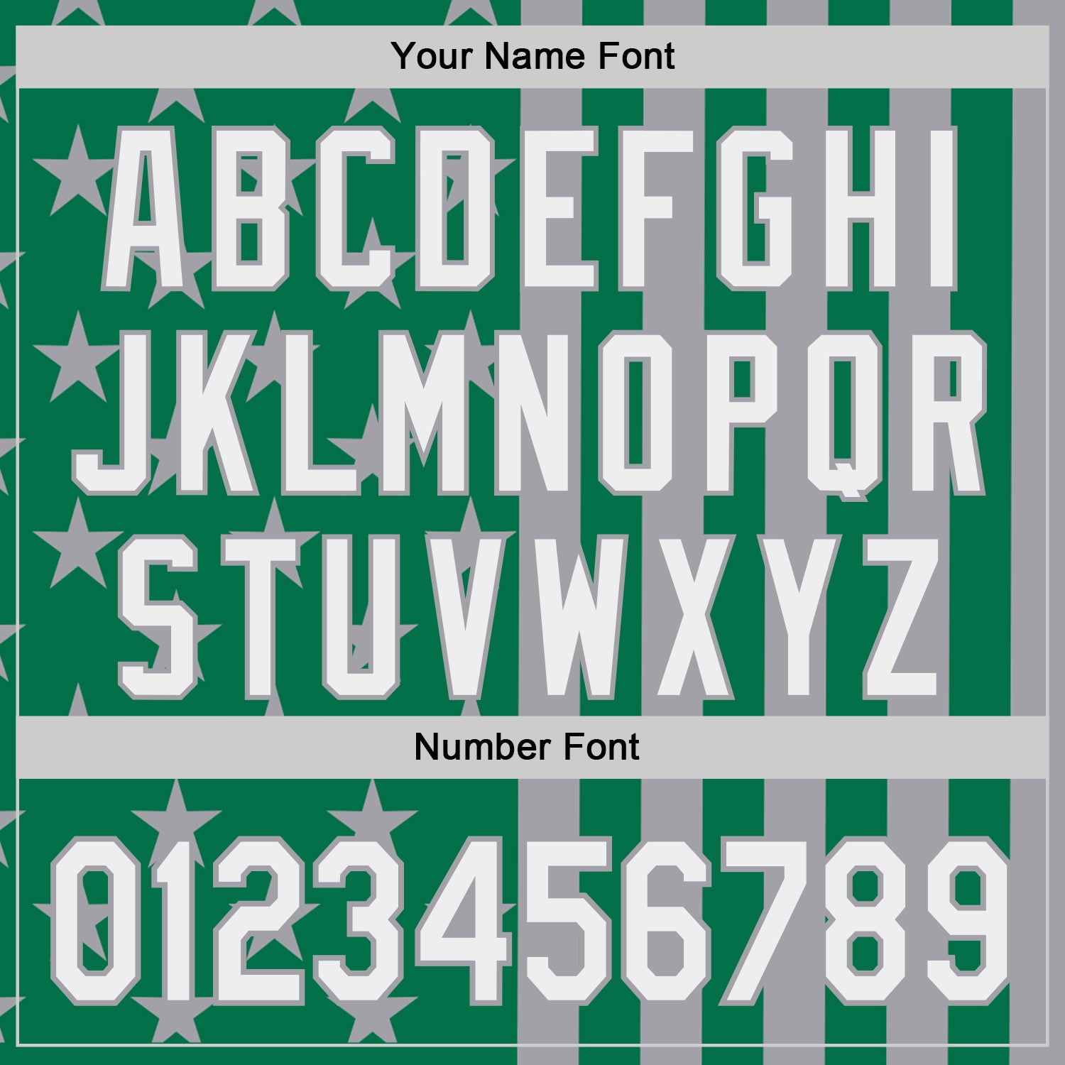 Custom Kelly Green White-Gray USA Flag Patriotic Split Stars and Stripes Authentic Baseball Jersey