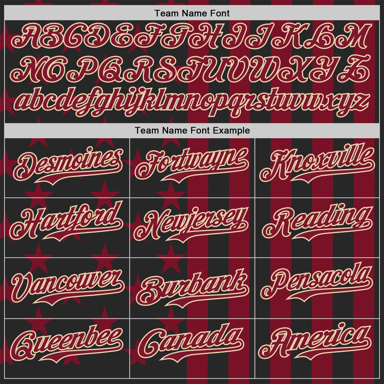 Custom Black Crimson-City Cream USA Flag Patriotic Split Stars and Stripes Authentic Baseball Jersey