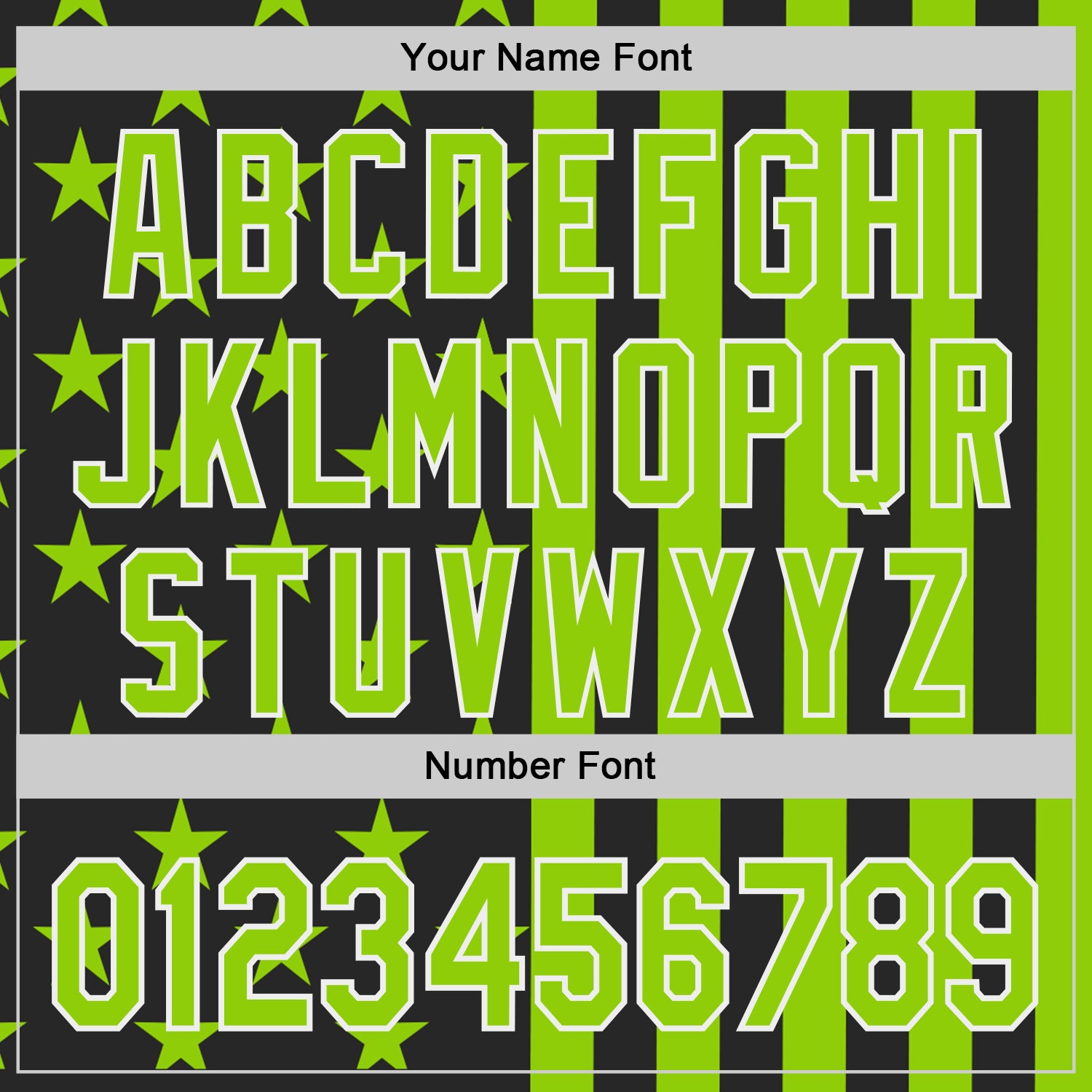 Custom Black Neon Green-White USA Flag Patriotic Split Stars and Stripes Authentic Baseball Jersey