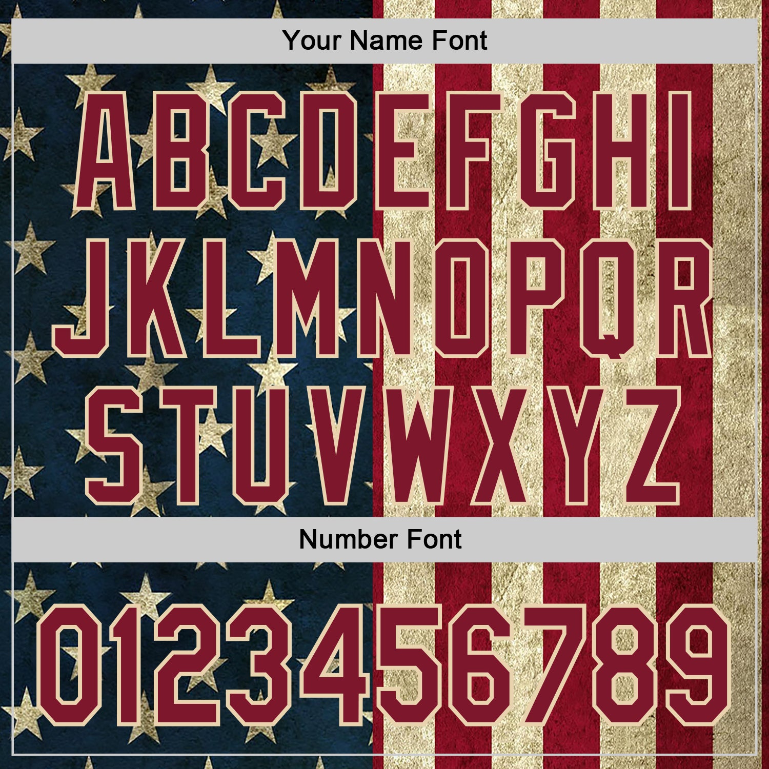 Custom Navy Crimson-City Cream Vintage USA Flag Patriotic Split Stars and Stripes Authentic Baseball Jersey