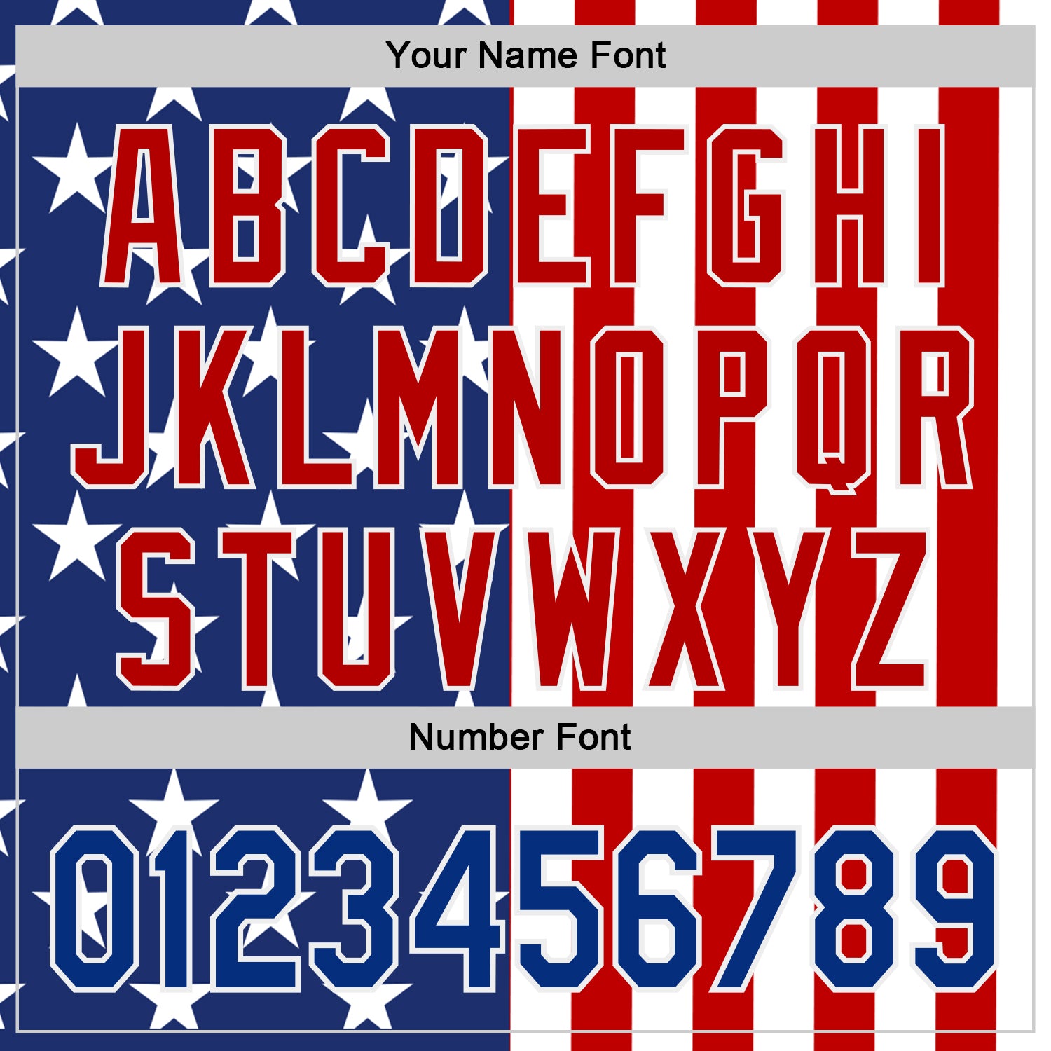 Custom Royal Red-White USA Flag Patriotic Split Stars and Stripes Authentic Baseball Jersey