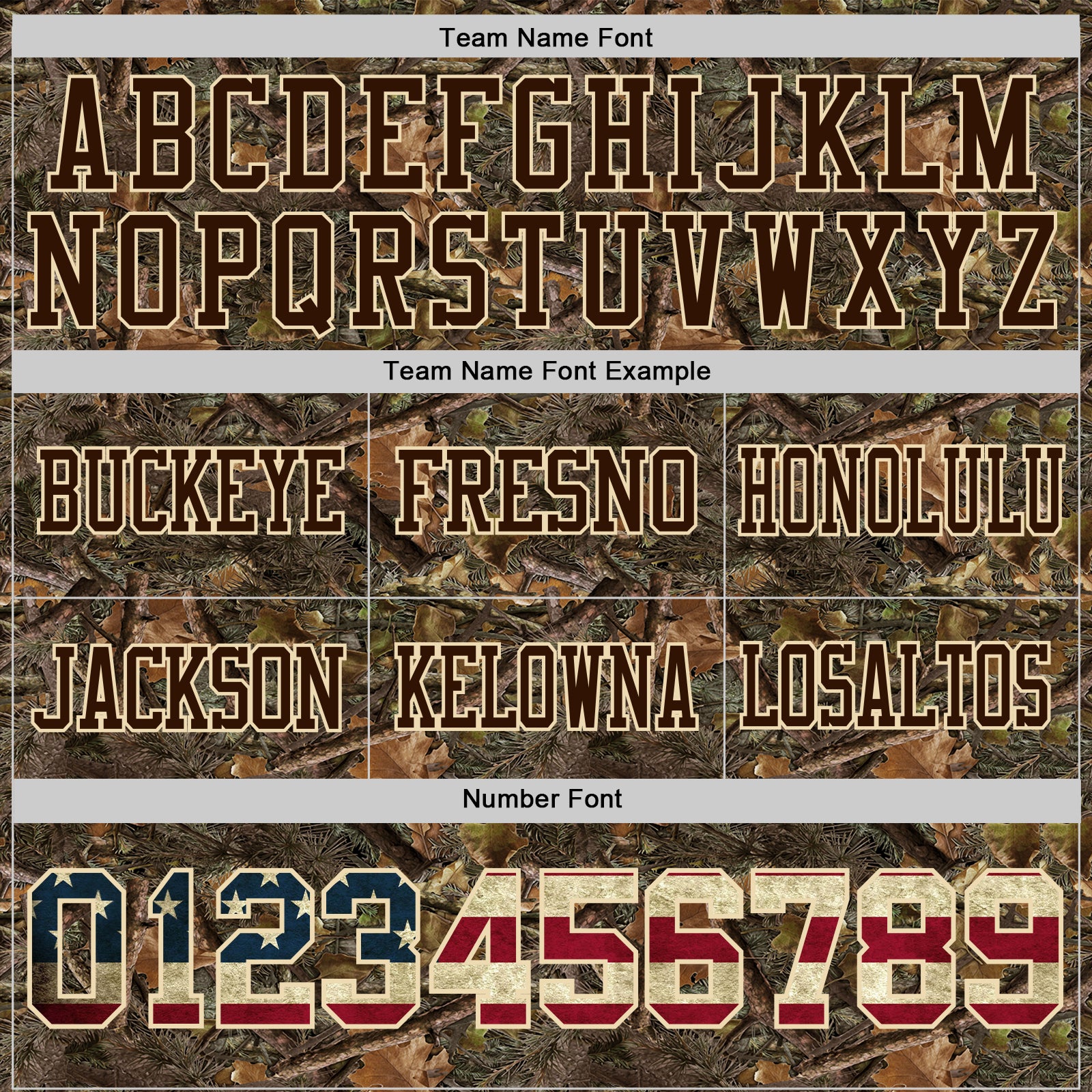 Custom Camo Vintage USA Flag Cream Brown-Olive Authentic Woodland Camouflage Salute To Service 7V7 Flag Football Jersey