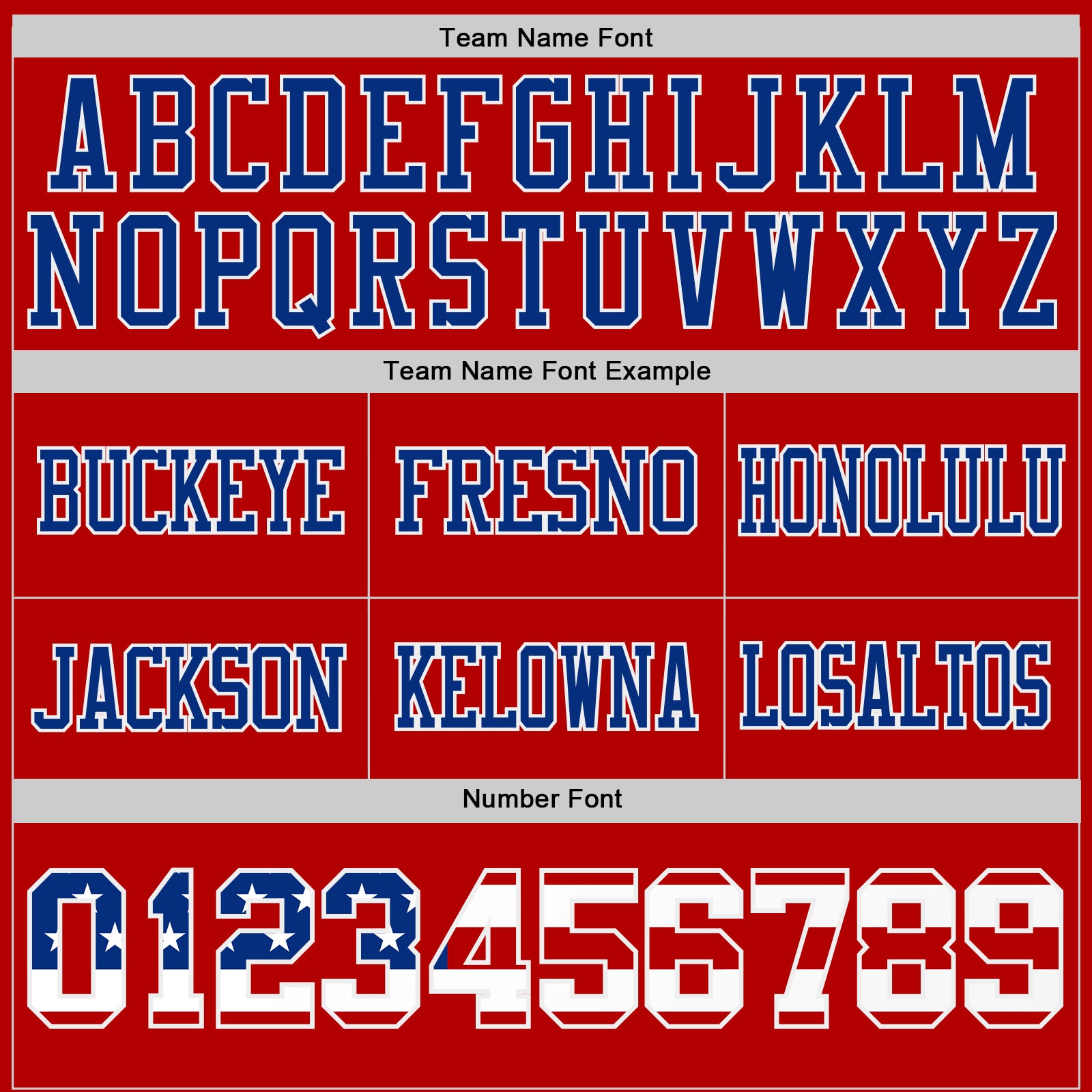 Custom Red USA Flag Royal-White Authentic Stars And Stripes 7V7 Flag Football Jersey