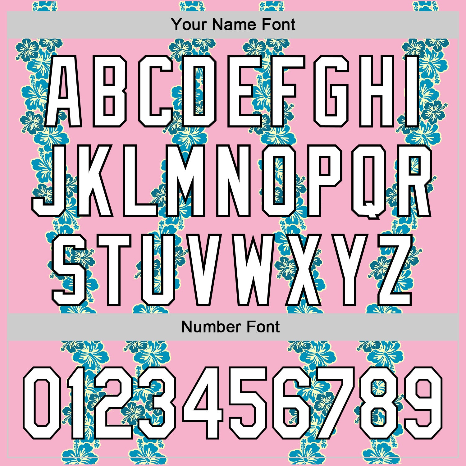 Custom Light Pink White-Black 3D Tropical Hawaii Flower Authentic Baseball Jersey