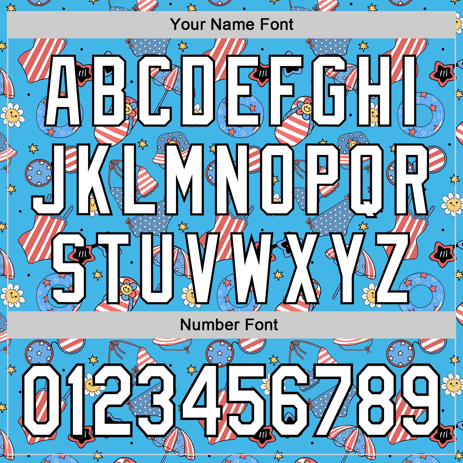 Custom Sky Blue White-Black 3D Hawaii Beach Authentic Baseball Jersey