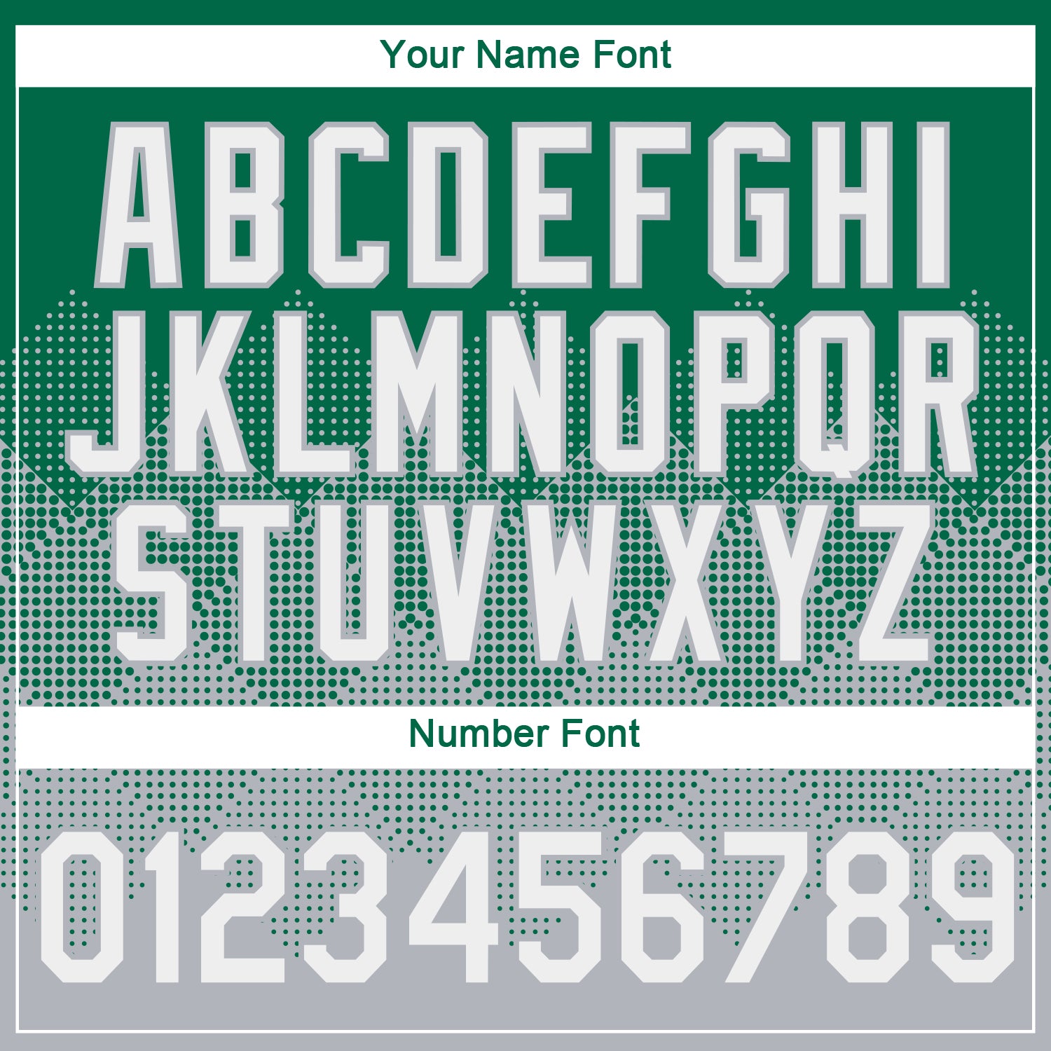 Custom Kelly Green White-Gray 3D Pattern Design Gradient Square Shapes Performance T-Shirt