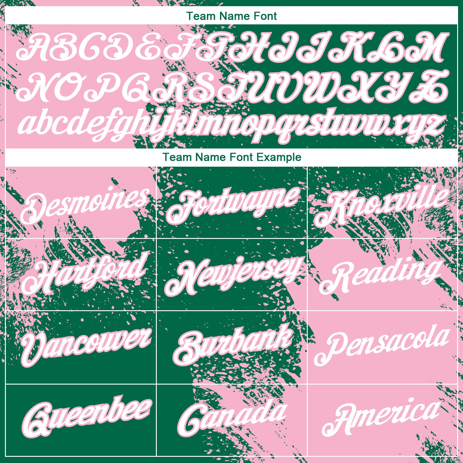 Custom Kelly Green White-Light Pink 3D Pattern Design Abstract Brush Stroke Performance T-Shirt