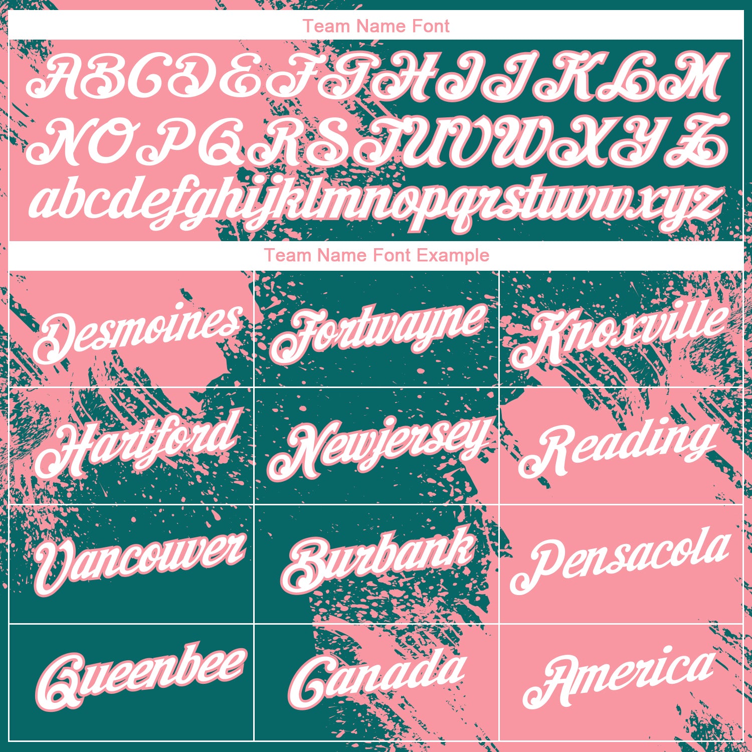 Custom Teal White-Medium Pink 3D Pattern Design Abstract Brush Stroke Performance T-Shirt