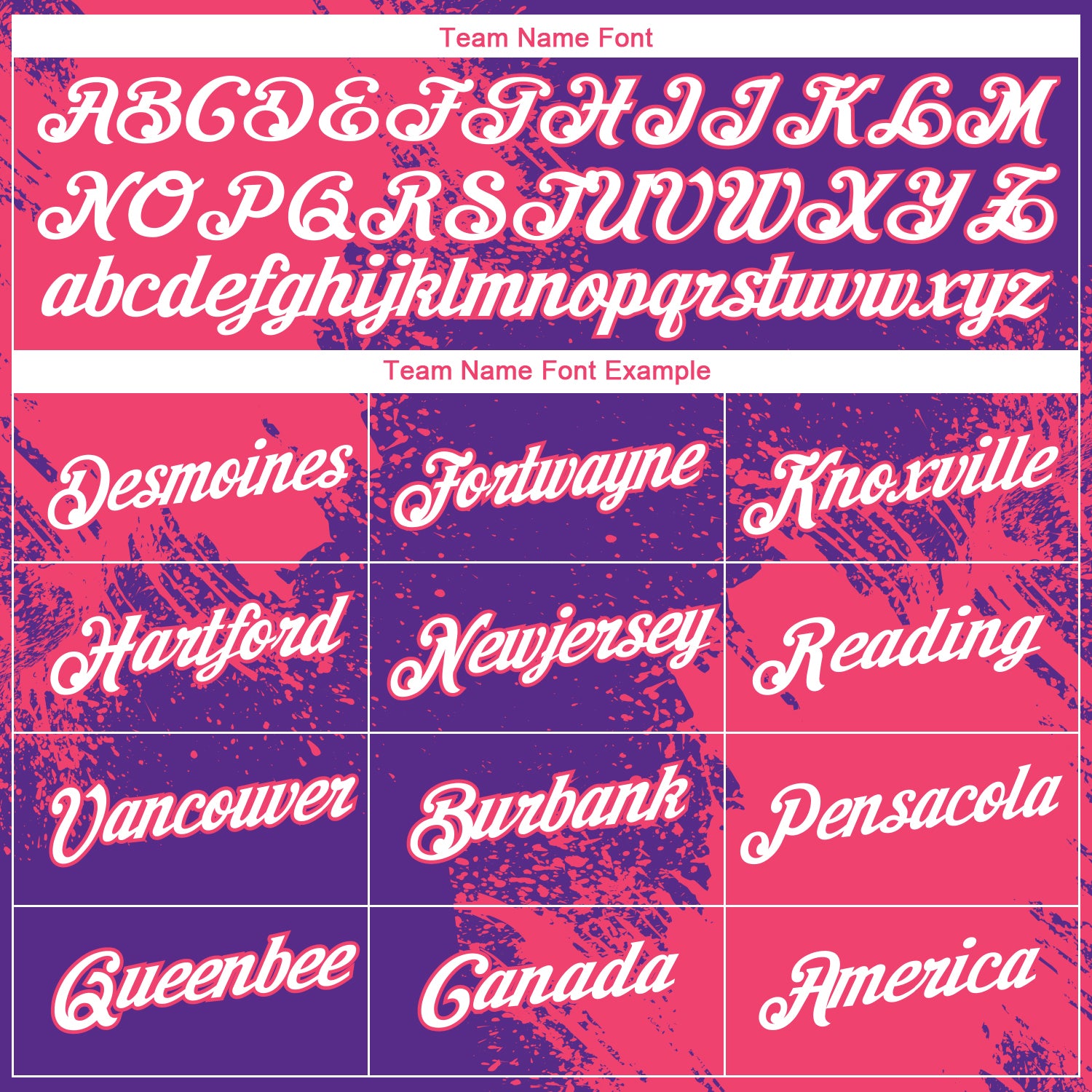 Custom Purple White-Neon Pink 3D Pattern Design Abstract Brush Stroke Performance T-Shirt