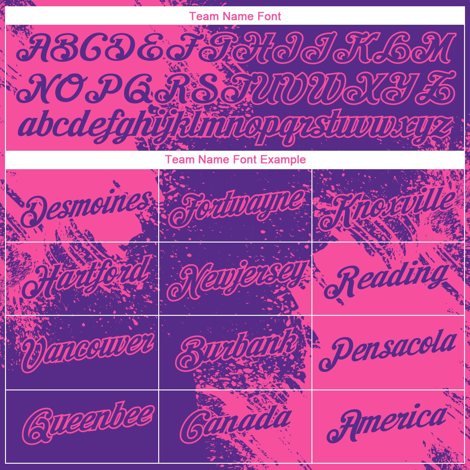 Custom Purple Pink 3D Pattern Design Abstract Brush Stroke Performance T-Shirt