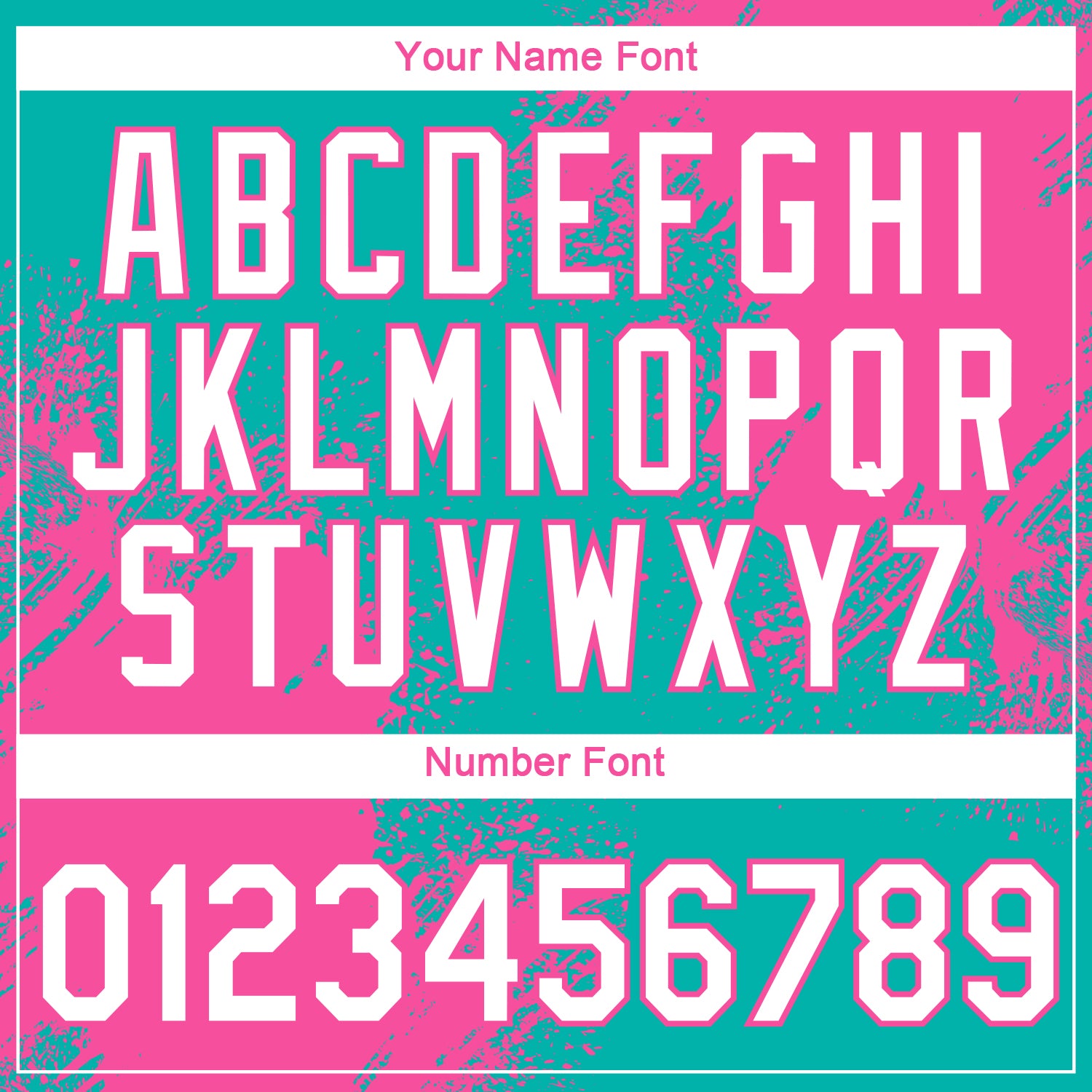 Custom Aqua White-Pink 3D Pattern Design Abstract Brush Stroke Performance T-Shirt