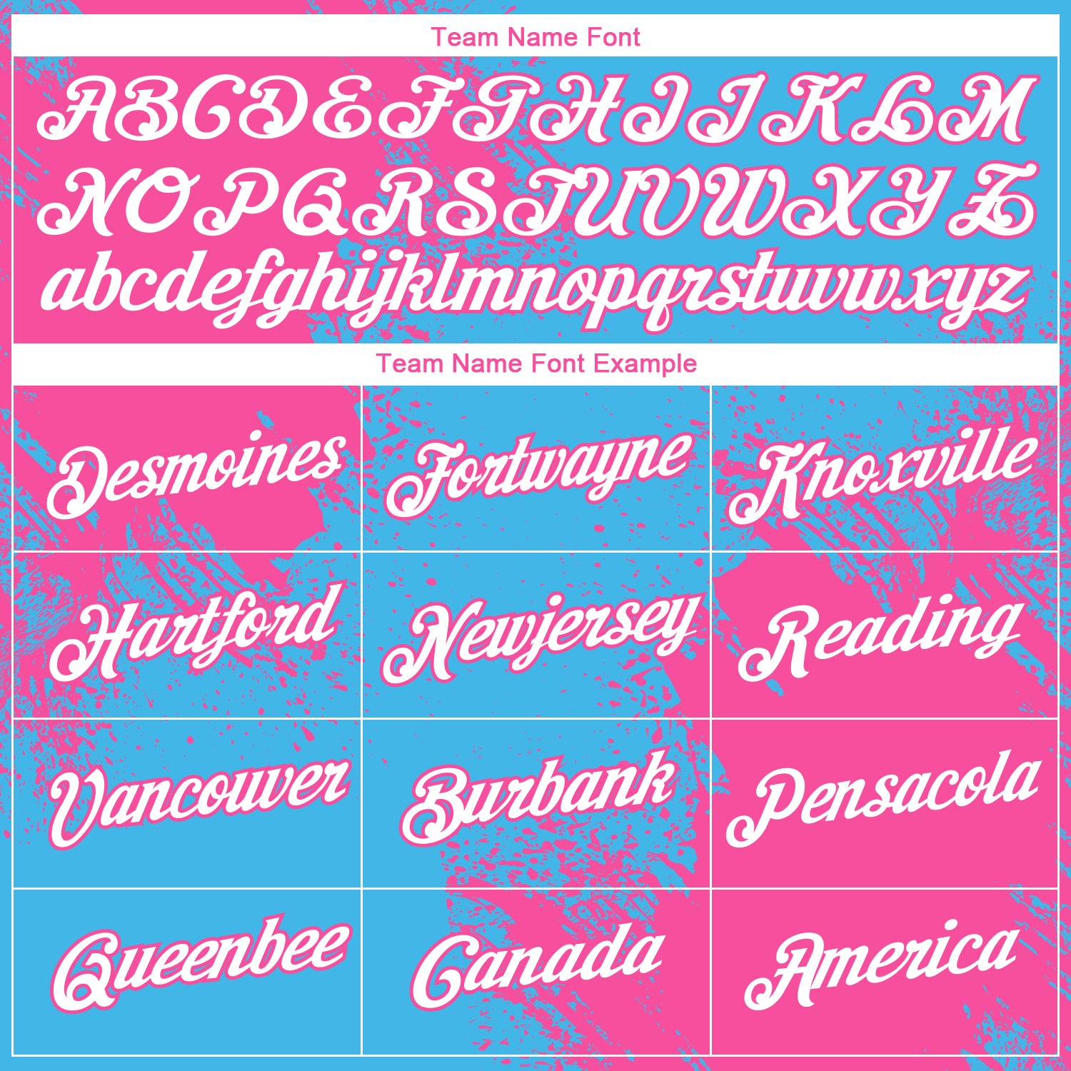 Custom Sky Blue White-Pink 3D Pattern Design Abstract Brush Stroke Performance T-Shirt