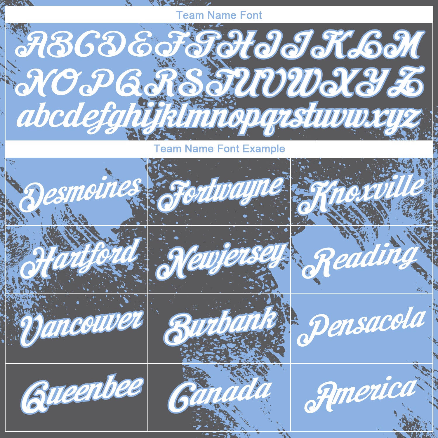 Custom Steel Gray White-Light Blue 3D Pattern Design Abstract Brush Stroke Performance T-Shirt