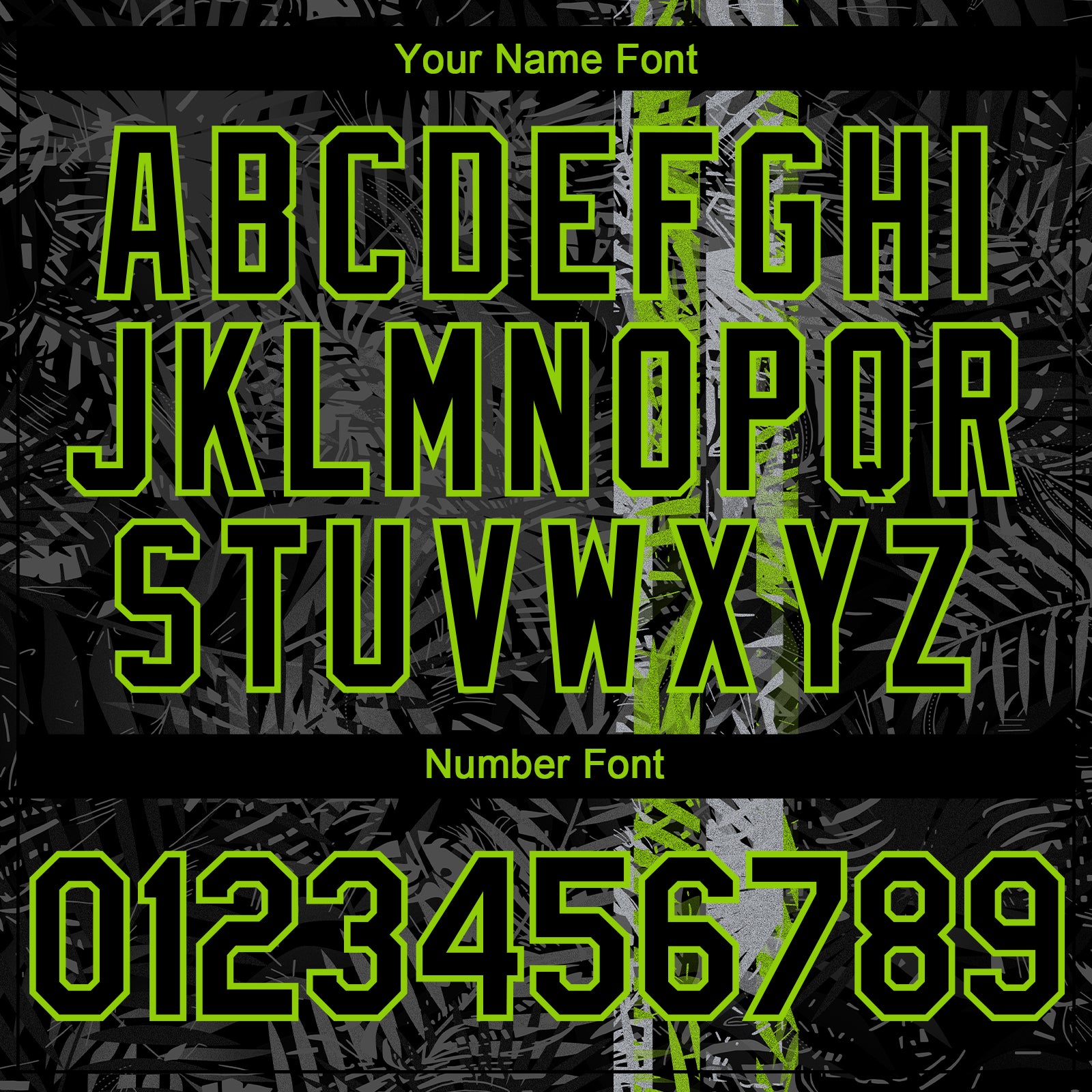 Custom Black Neon Green 3D Hawaii Tropical Palm Leaves Authentic Baseball Jersey