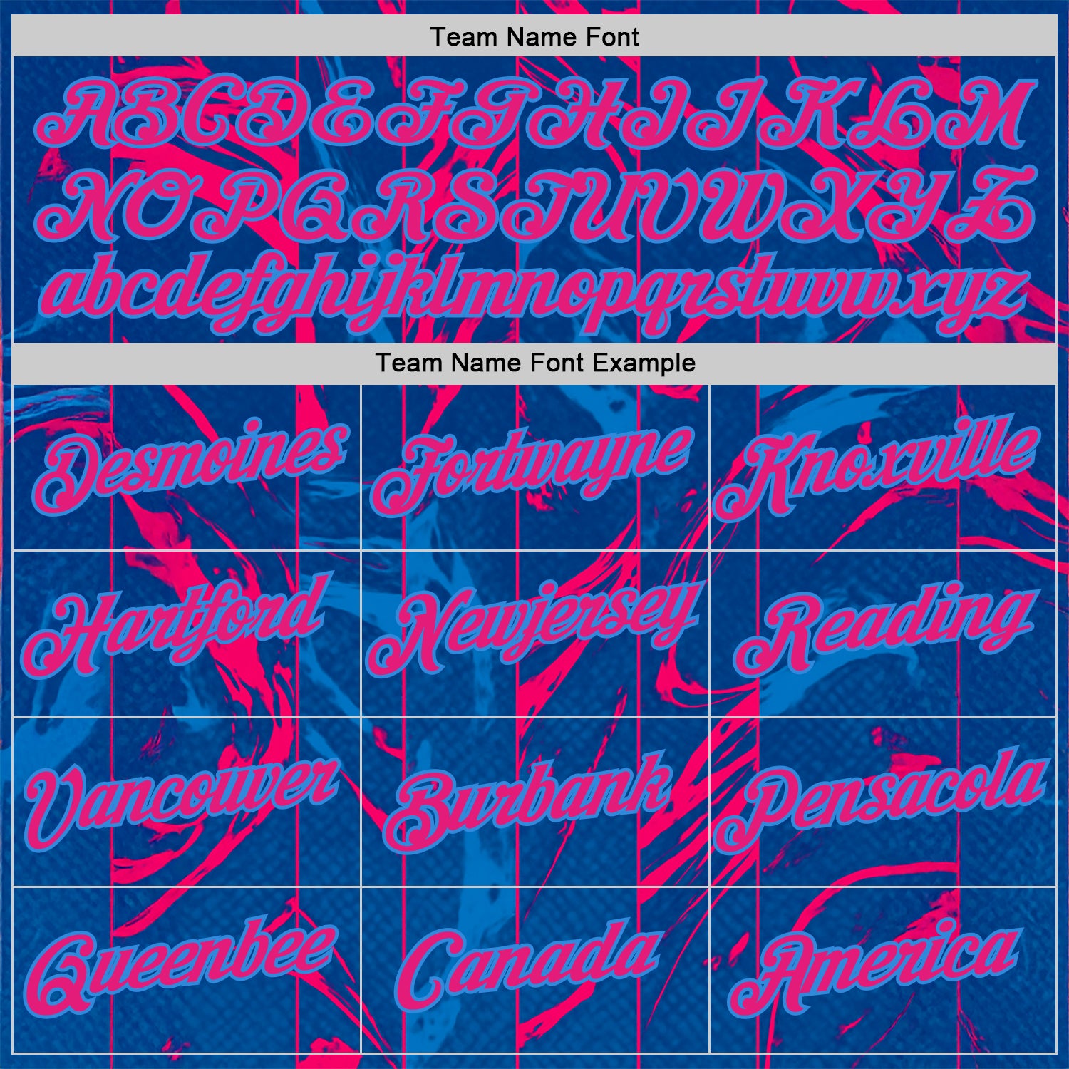 Custom Blue Hot Pink Red-Powder Blue 3D Pattern Design Abstract Splash Stripe Sportswear Performance T-Shirt