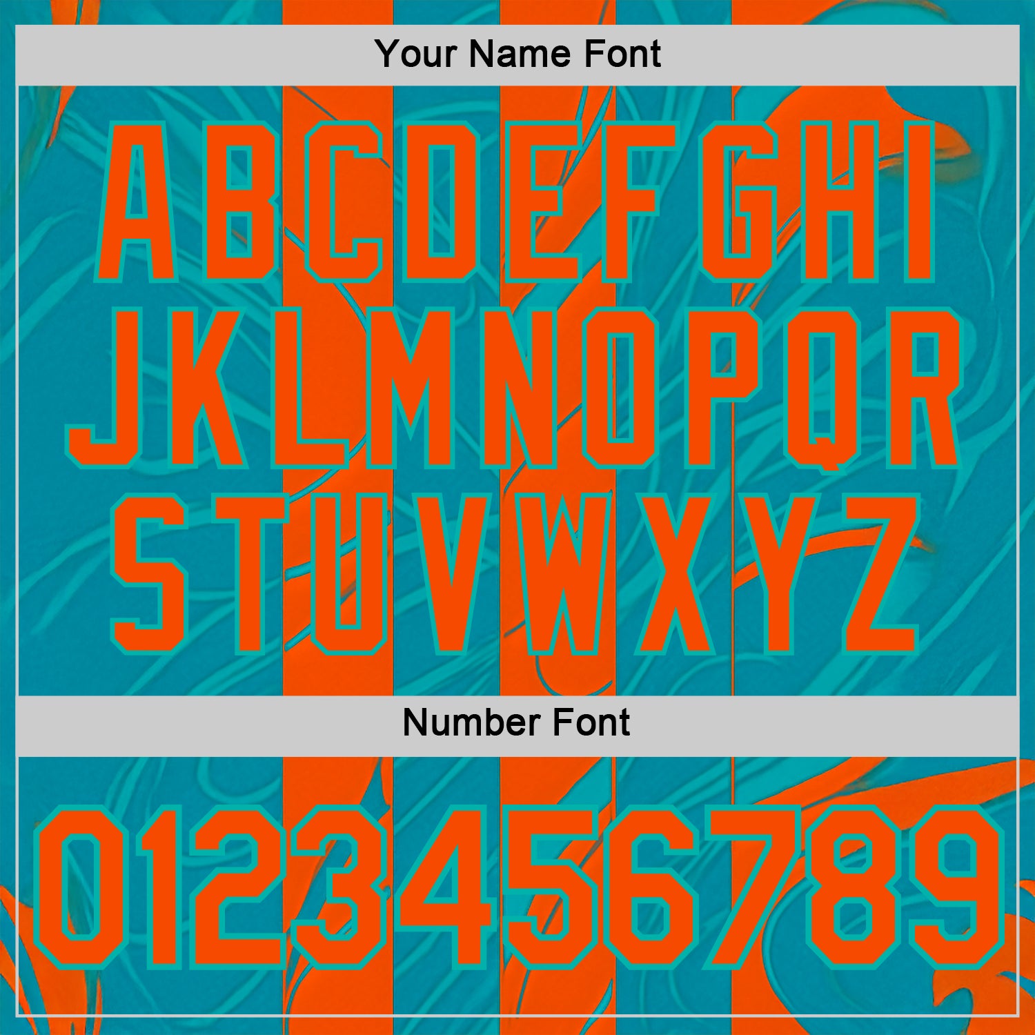 Custom Blue Orange-Aqua 3D Pattern Design Color Block Stripe Sportswear Performance T-Shirt