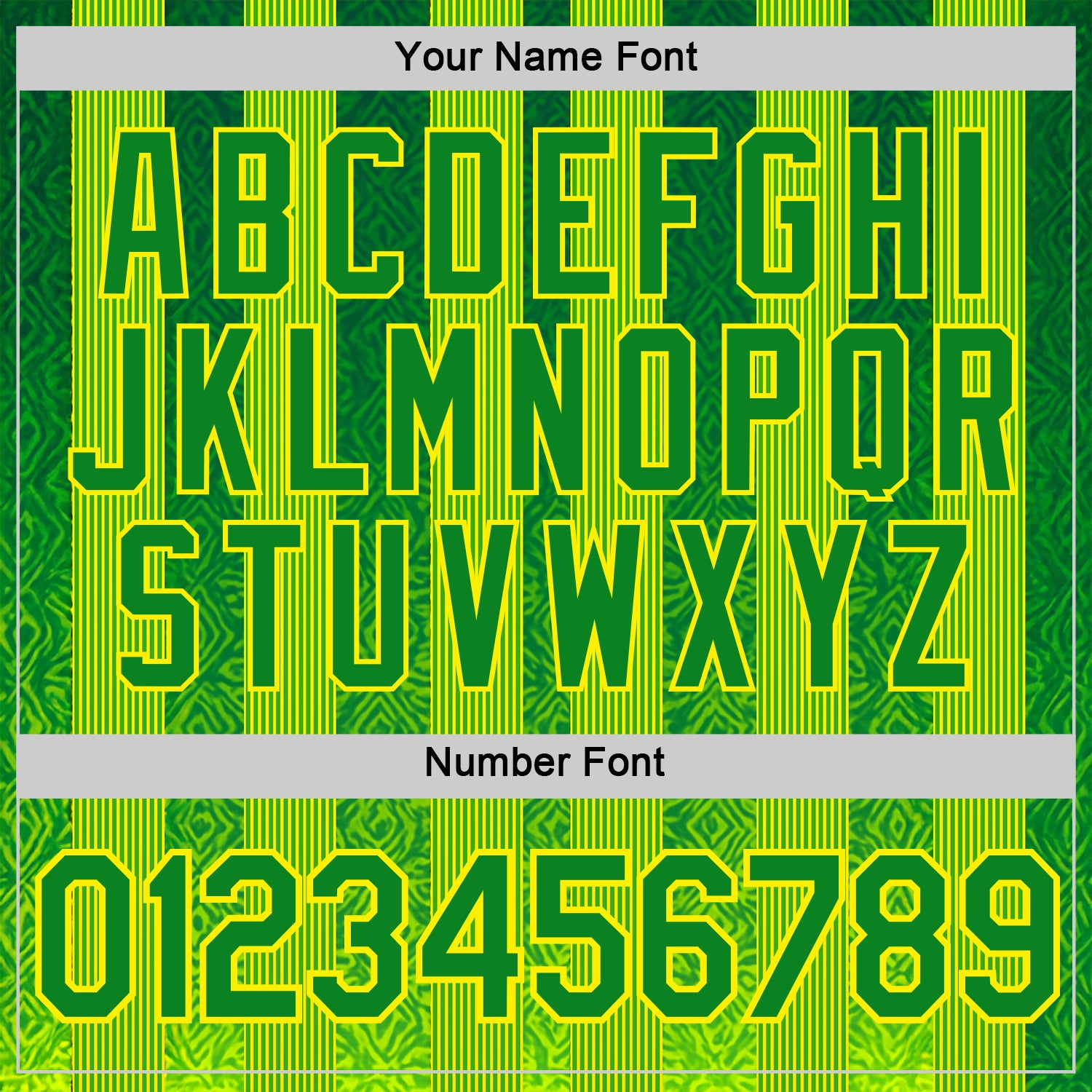 Custom Green Grass Green Yellow-Light Yellow 3D Pattern Design Brazil Stripe Sportswear Performance T-Shirt